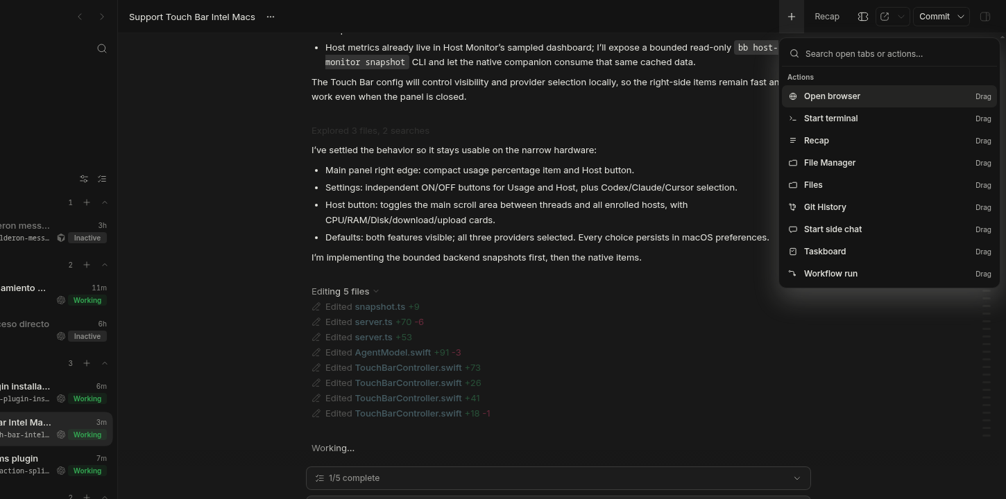Action Topbar screenshot 2