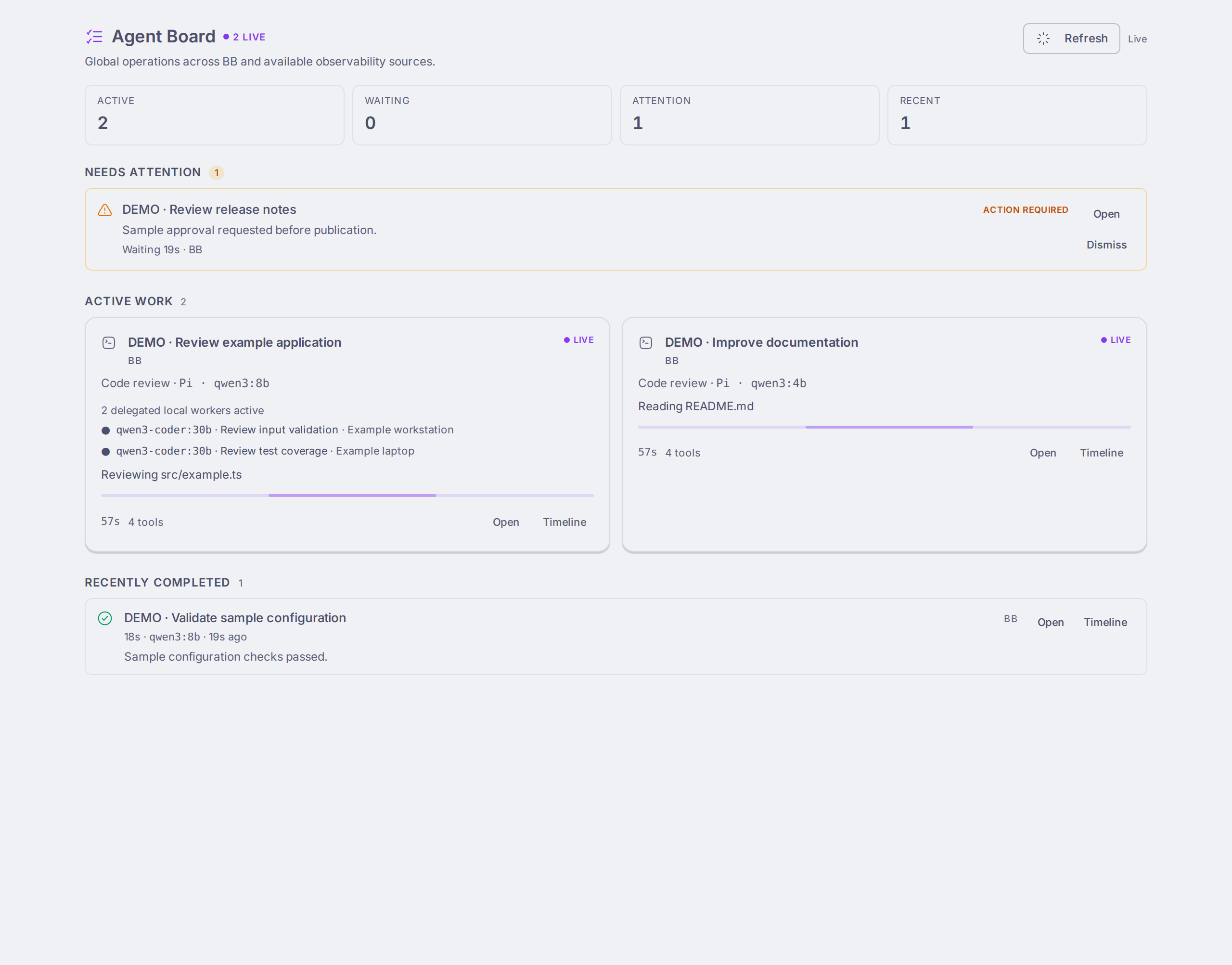 Agent Board screenshot 1