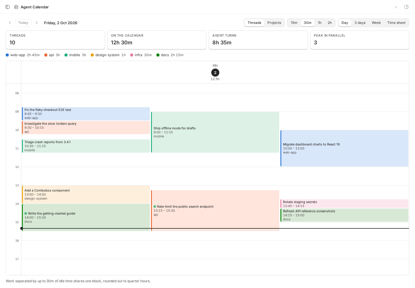Agent Calendar screenshot 2