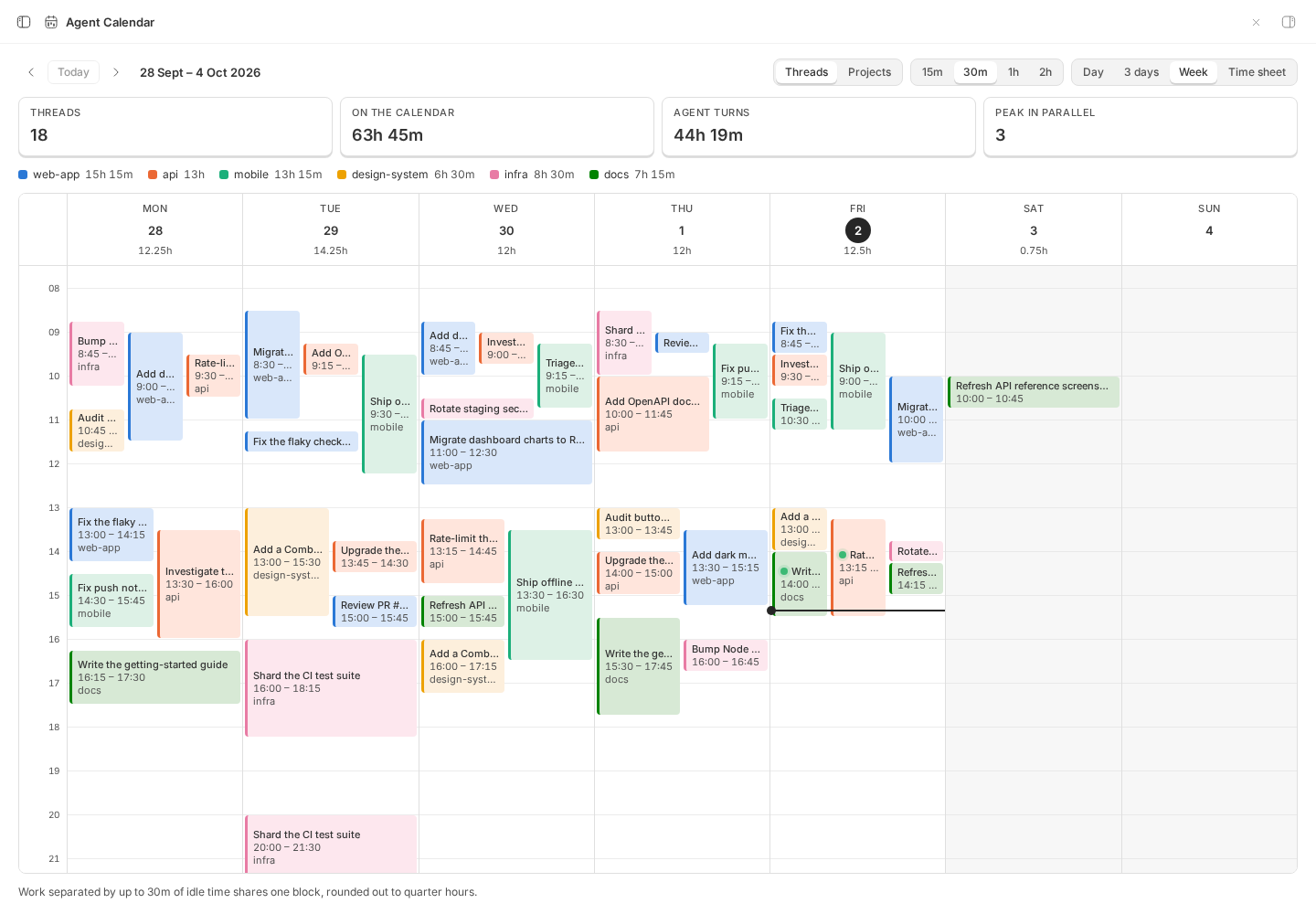 Agent Calendar screenshot 1