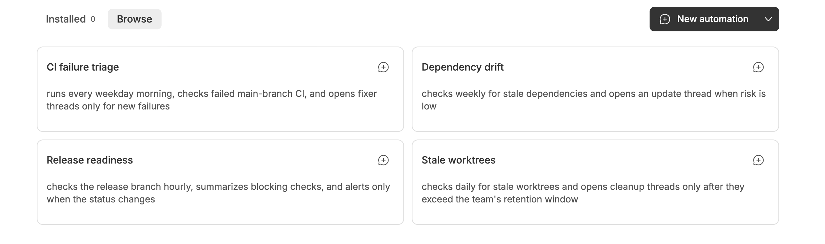 Automations screenshot 1