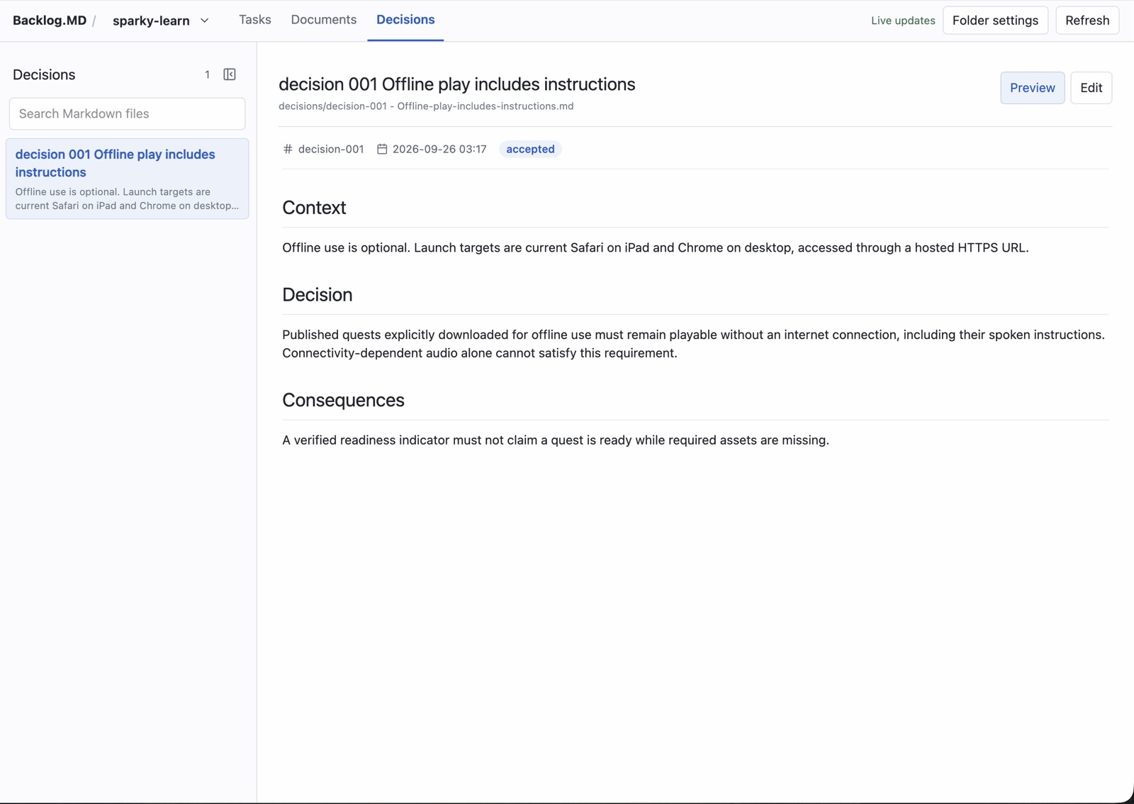 Backlog.MD screenshot 3