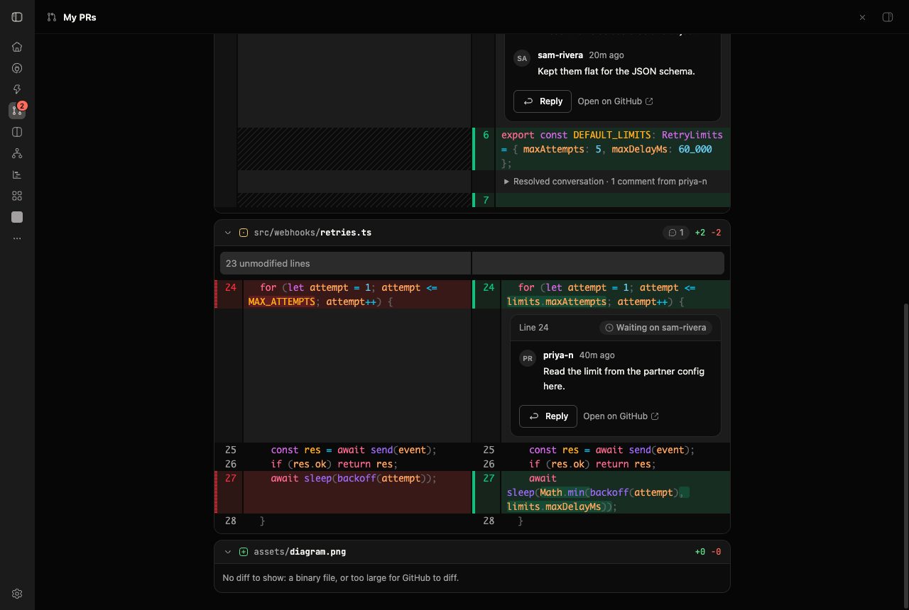 GitHub PR Dashboard screenshot 5