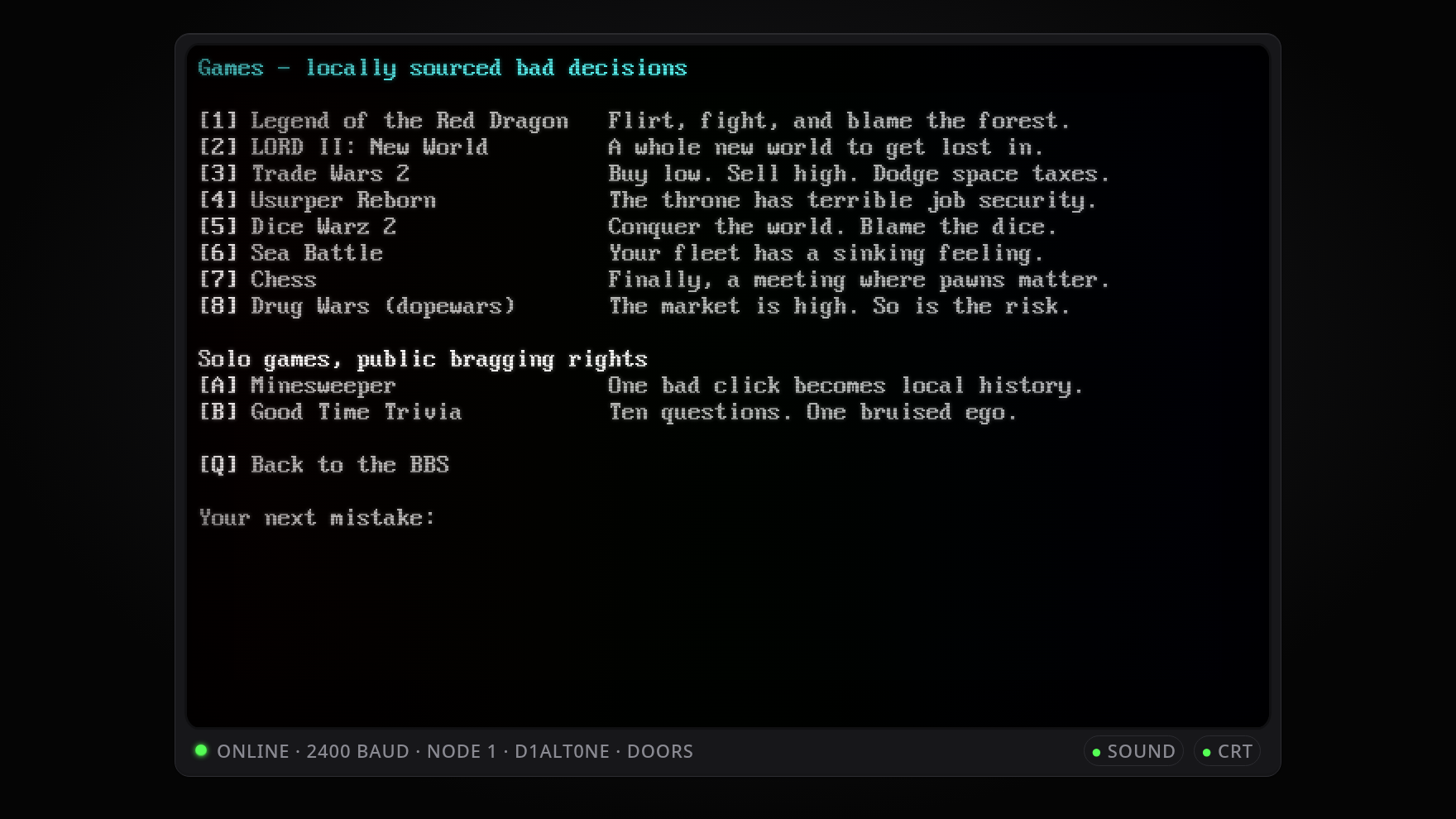 bbBBS screenshot 6