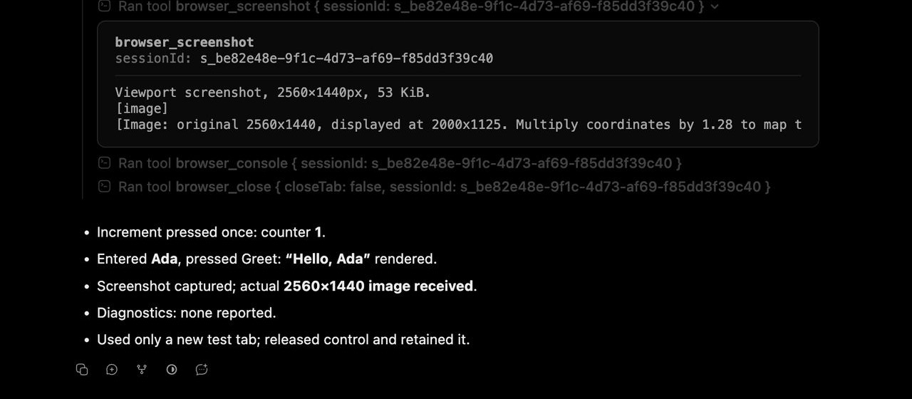 Browser Tools screenshot 1
