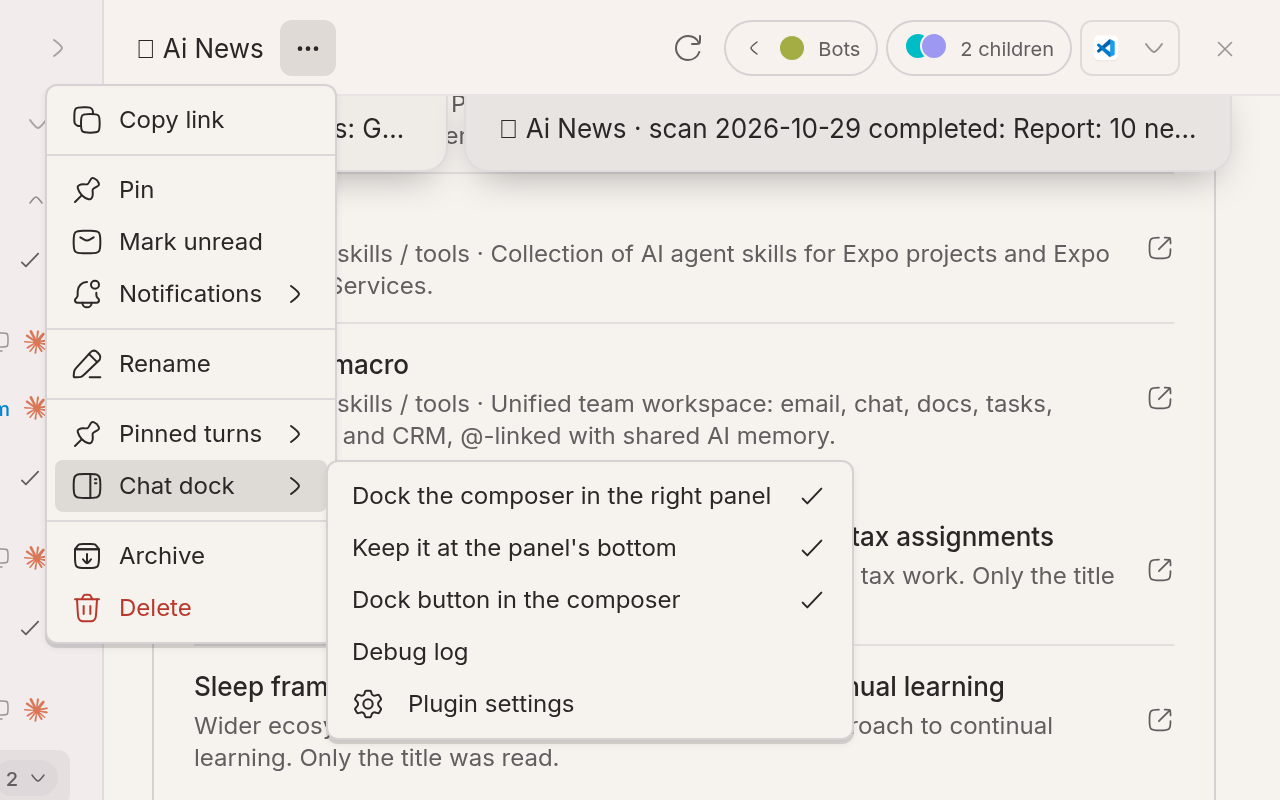 Chat Dock screenshot 2