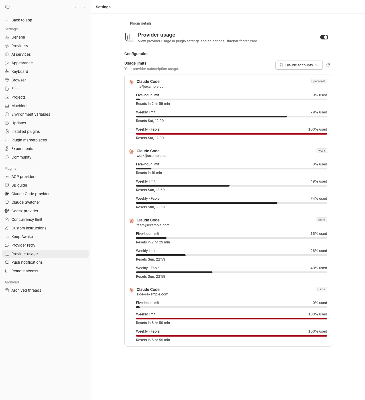 Claude Switcher screenshot 1