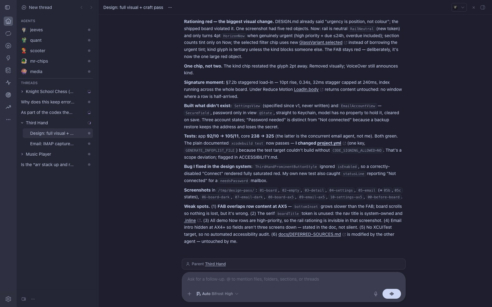 Codex Theme screenshot 1