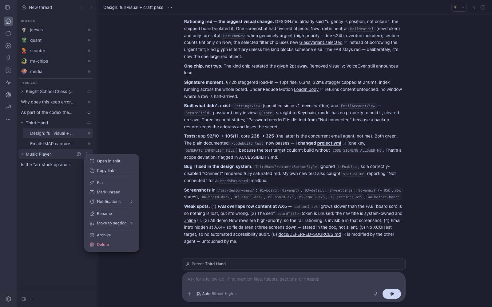 Codex Theme screenshot 2