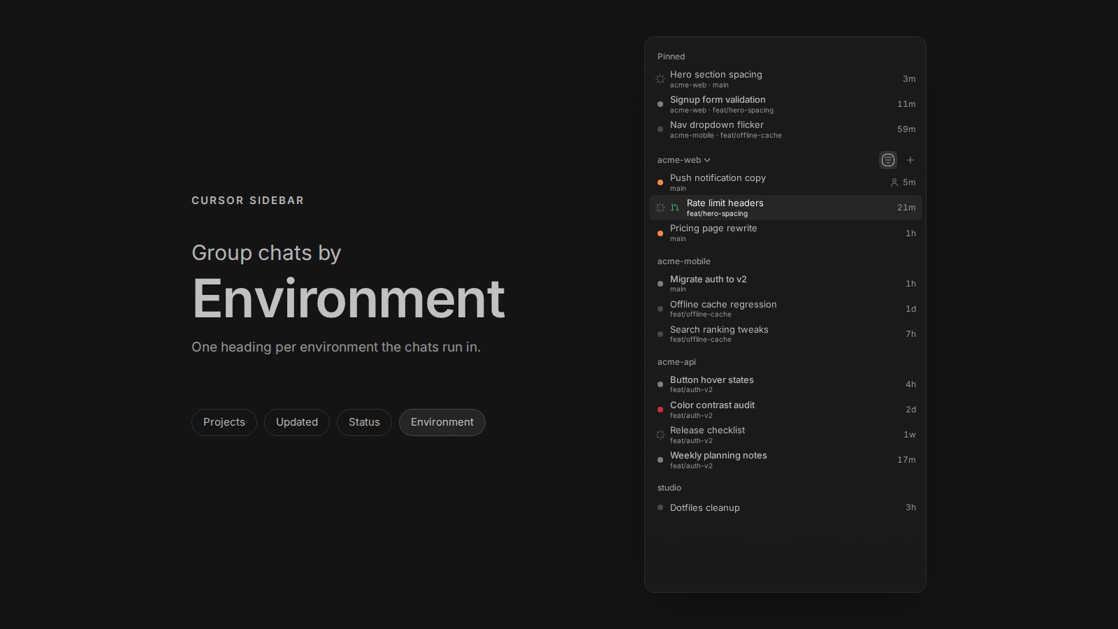 Cursor Sidebar screenshot 4