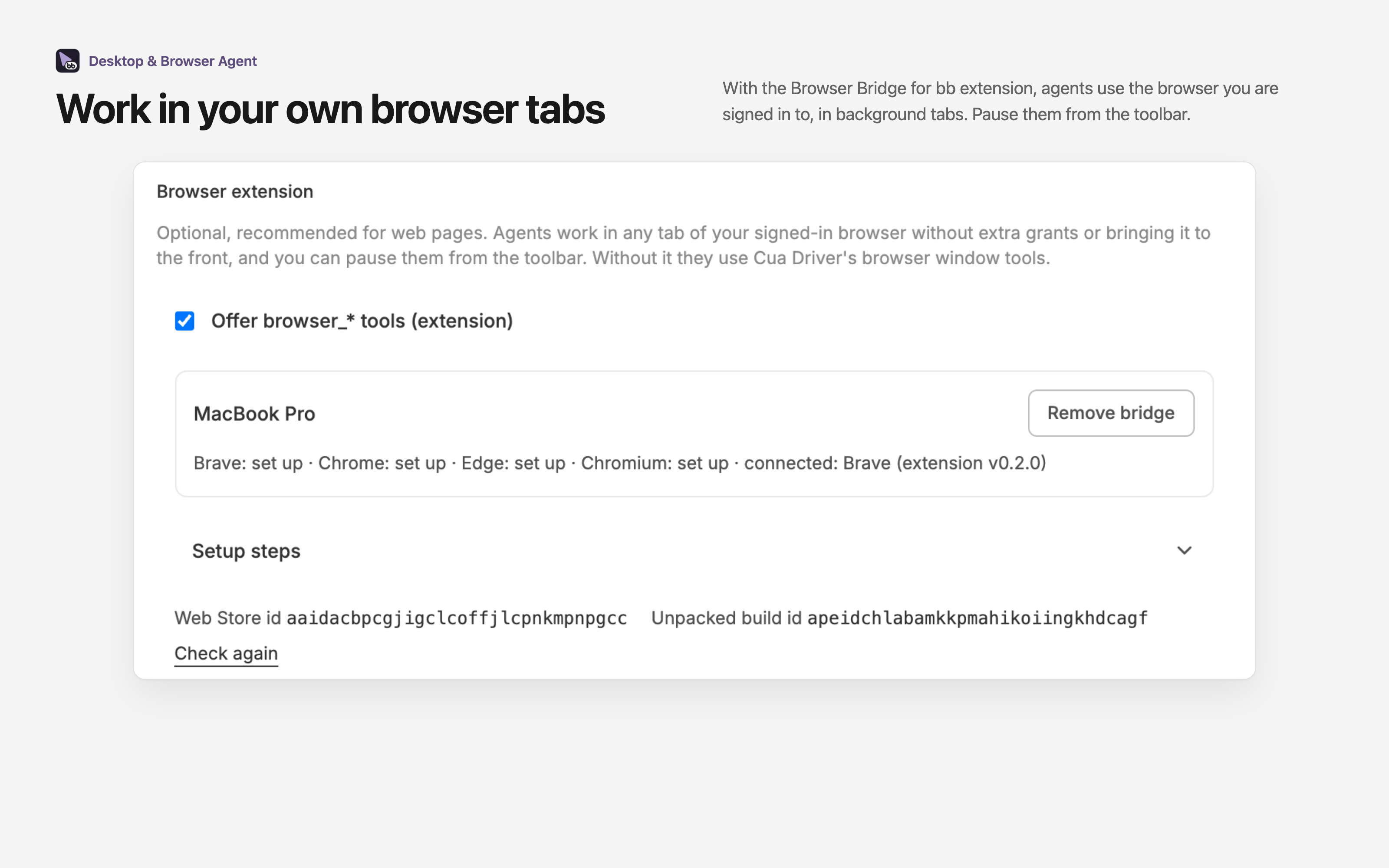 Desktop & Browser Agent screenshot 3