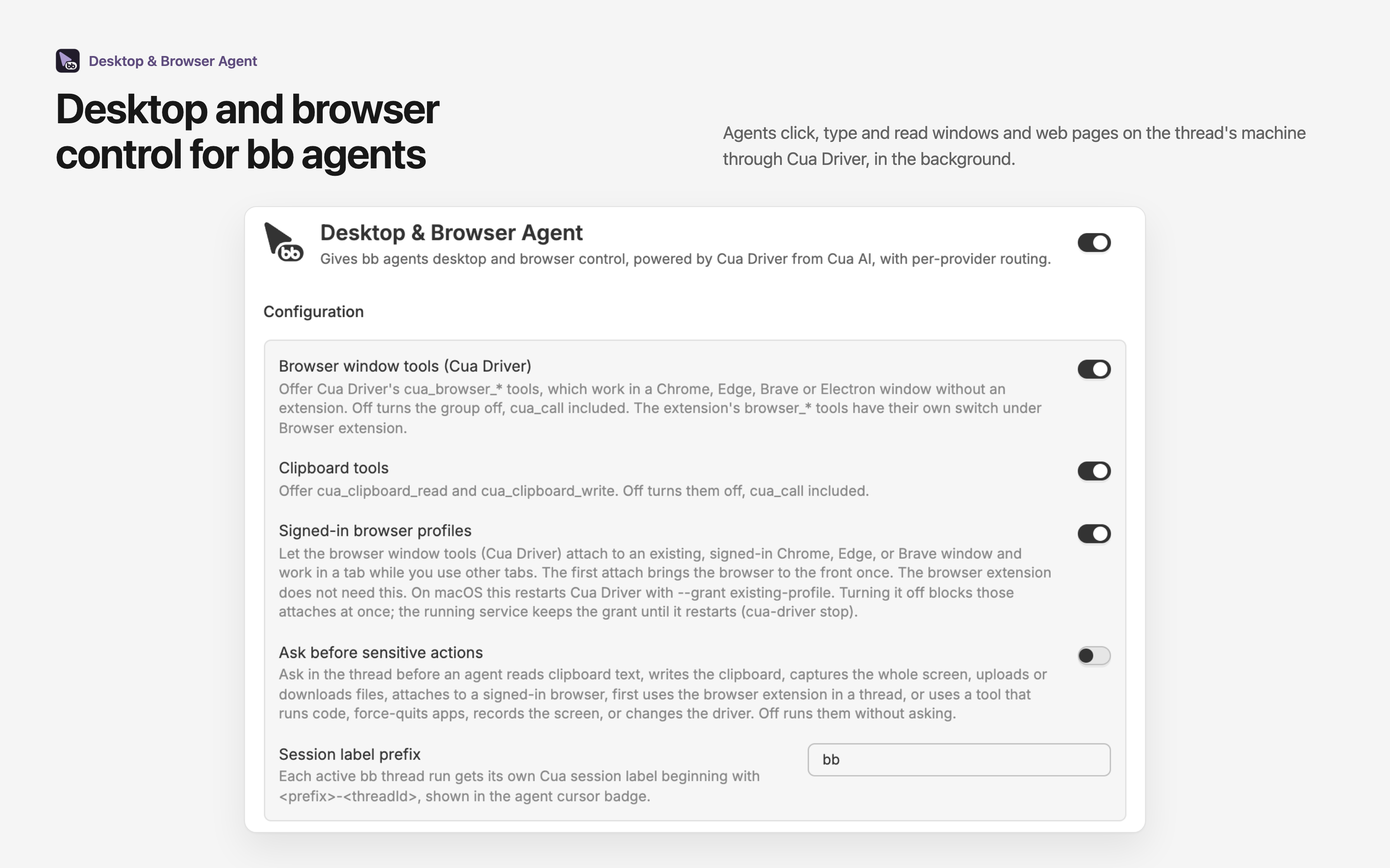 Desktop & Browser Agent screenshot 1