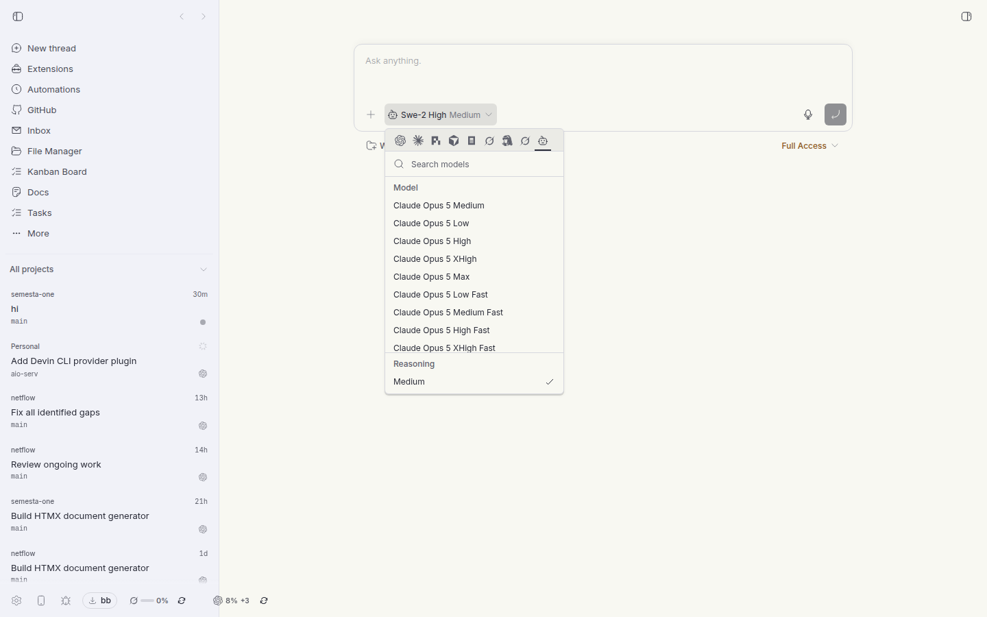 Devin screenshot 1
