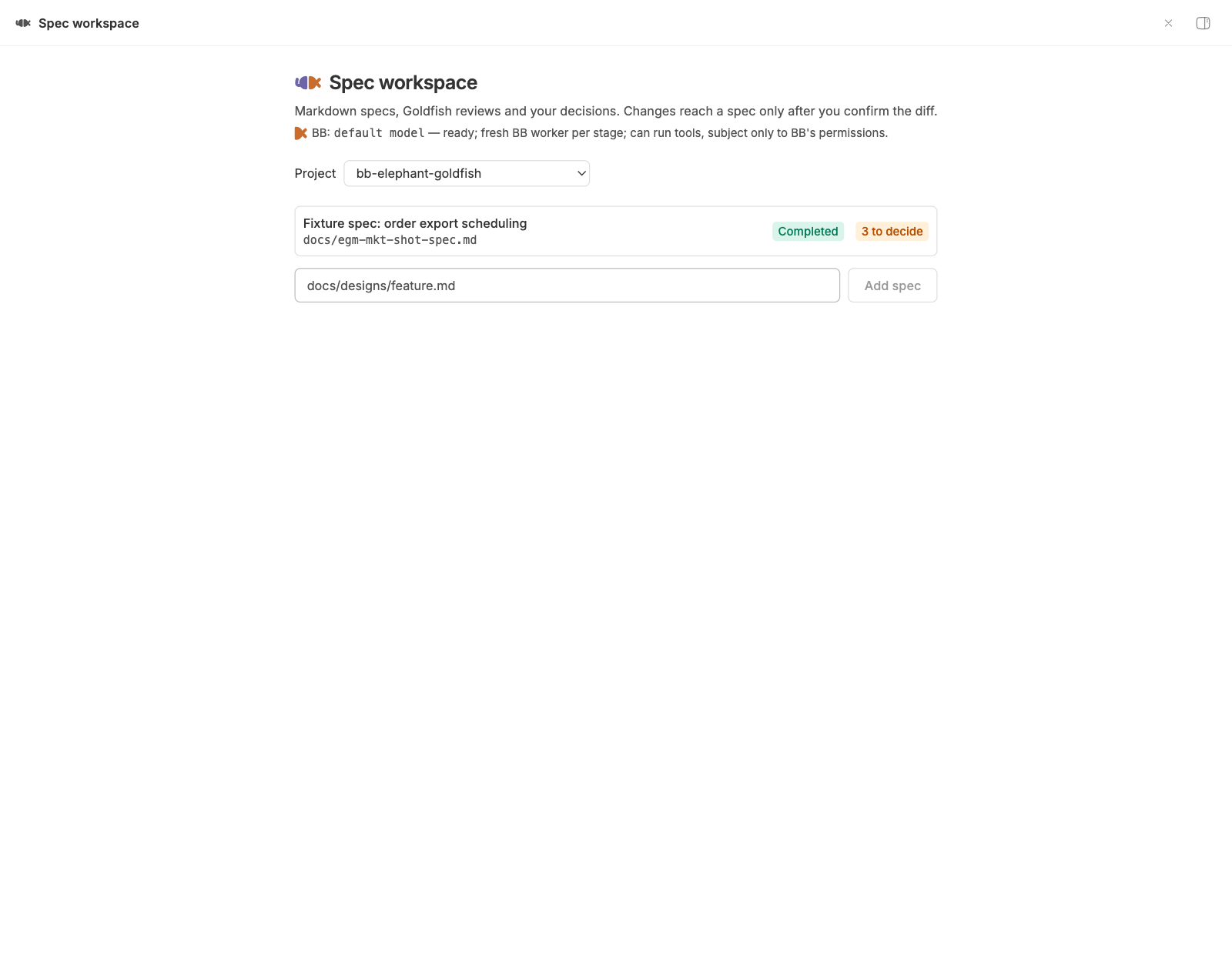 Elephant Goldfish screenshot 1