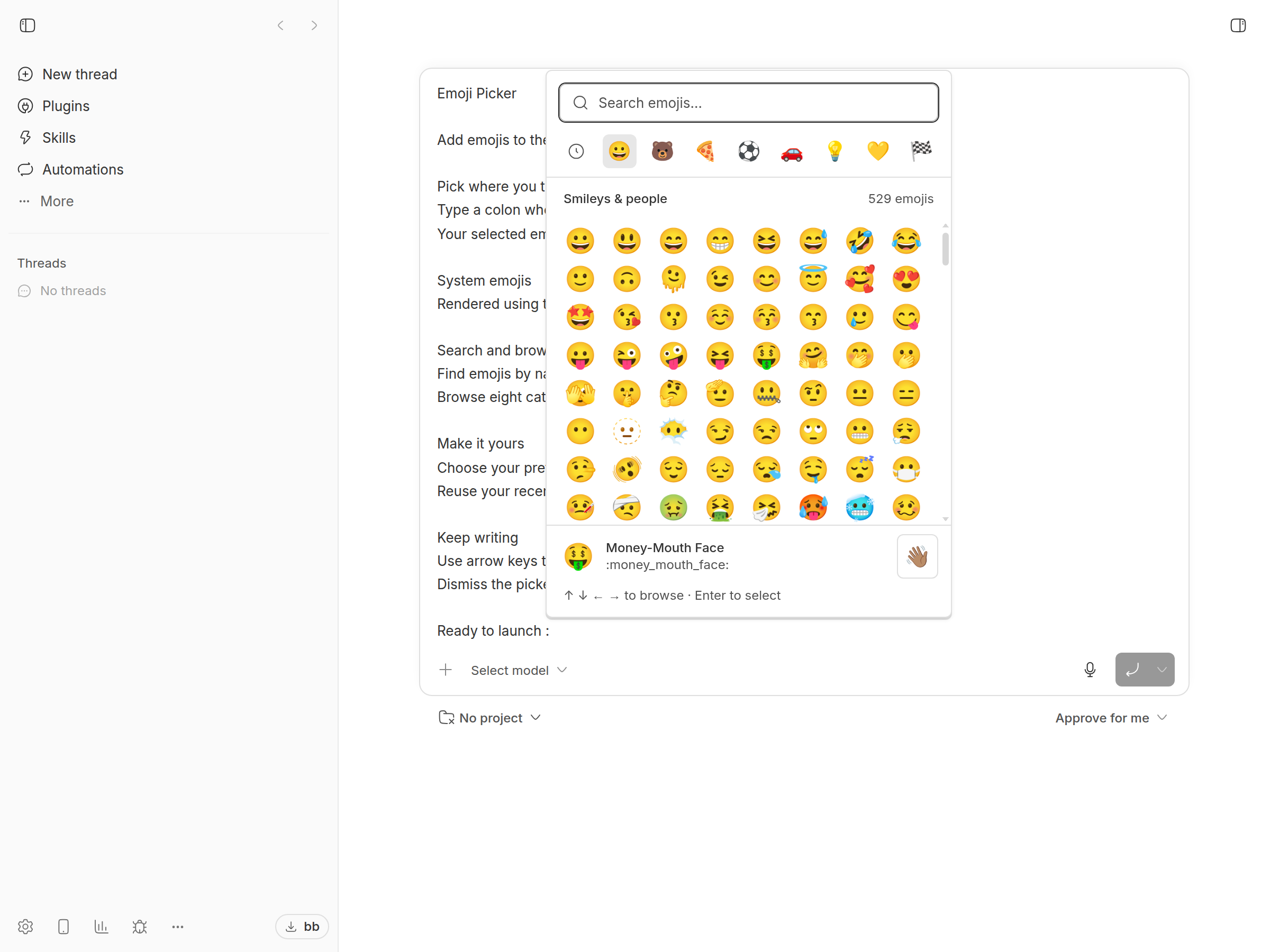 Emoji Picker screenshot 1
