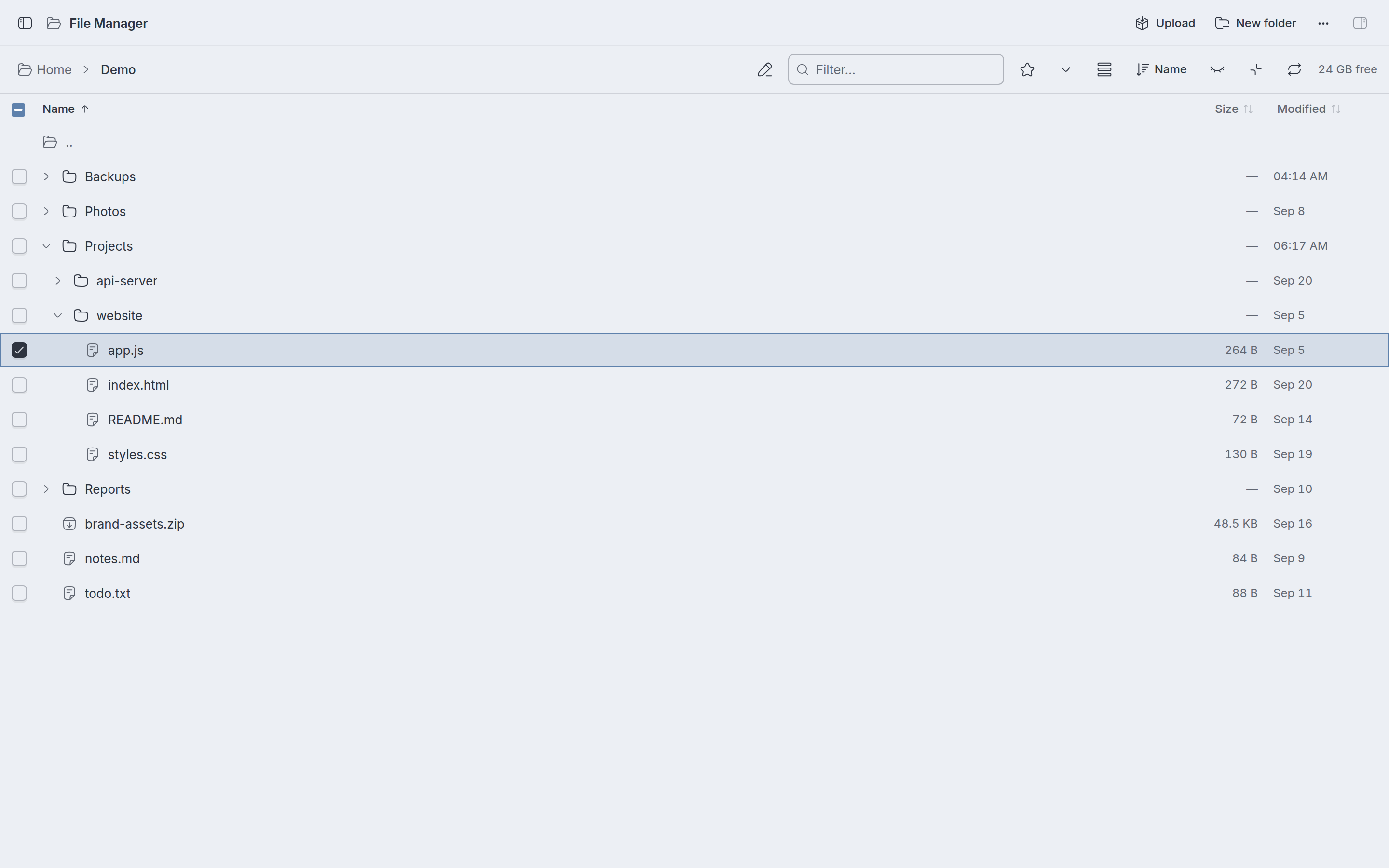 File Manager screenshot 1