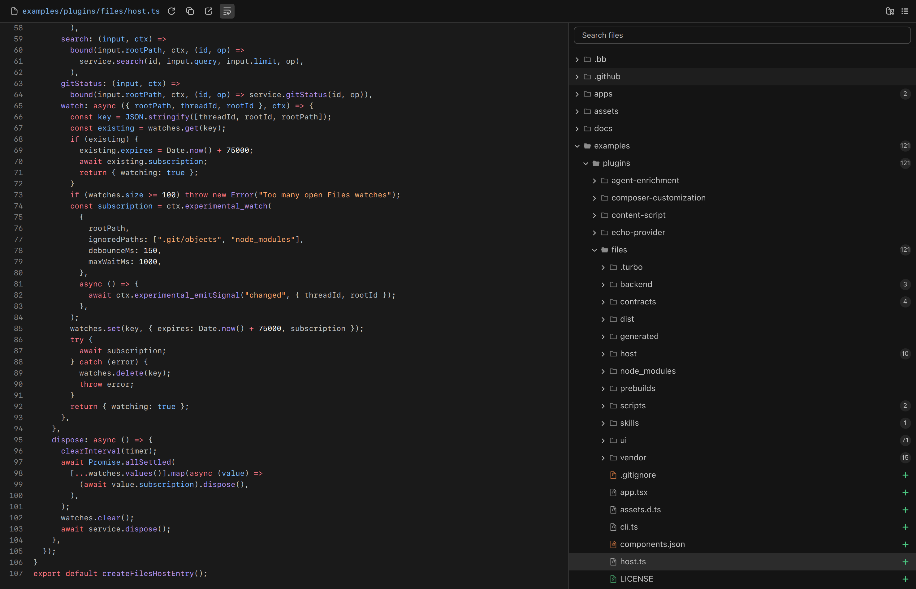 FileTree screenshot 1