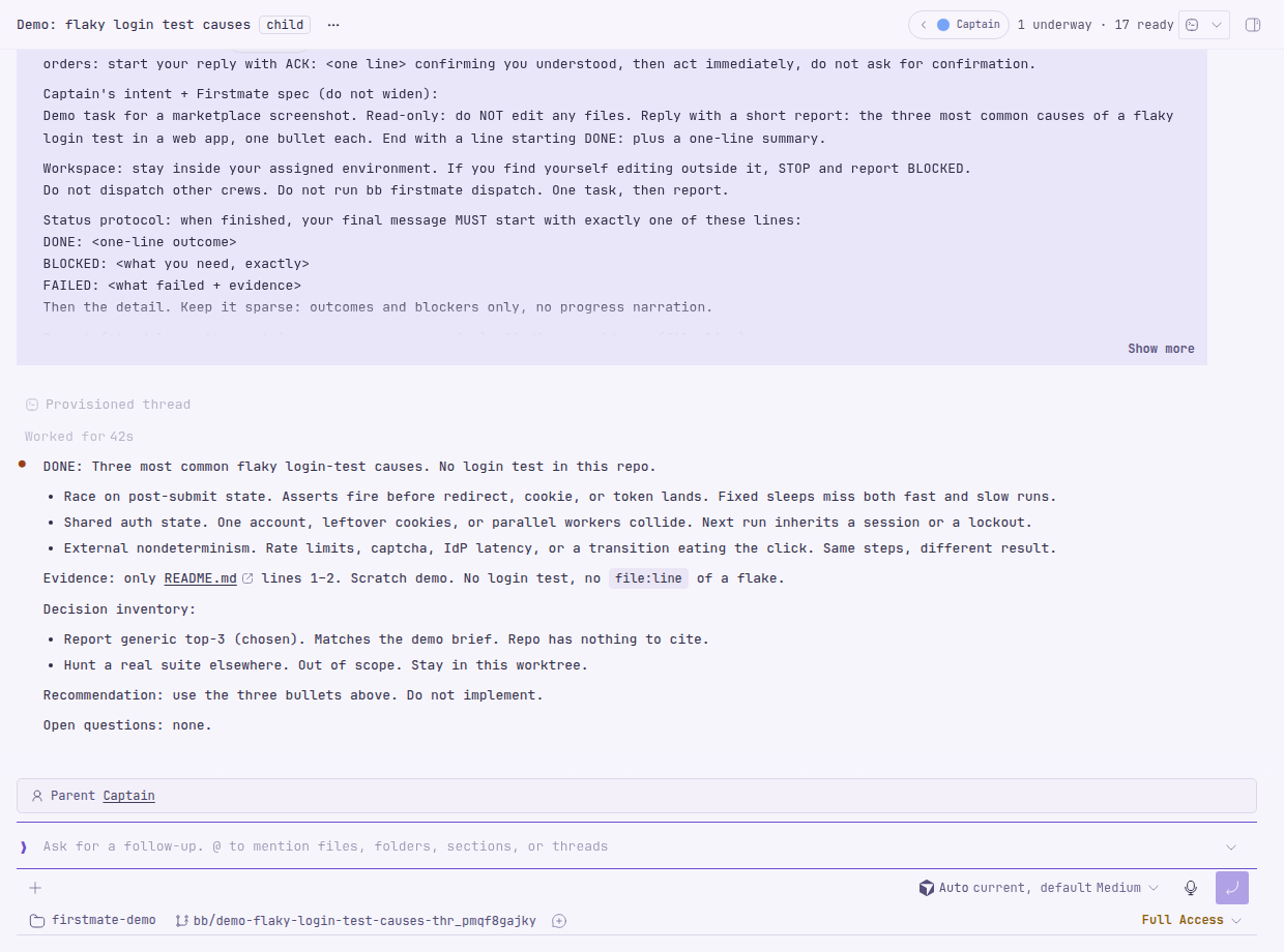 Firstmate screenshot 1