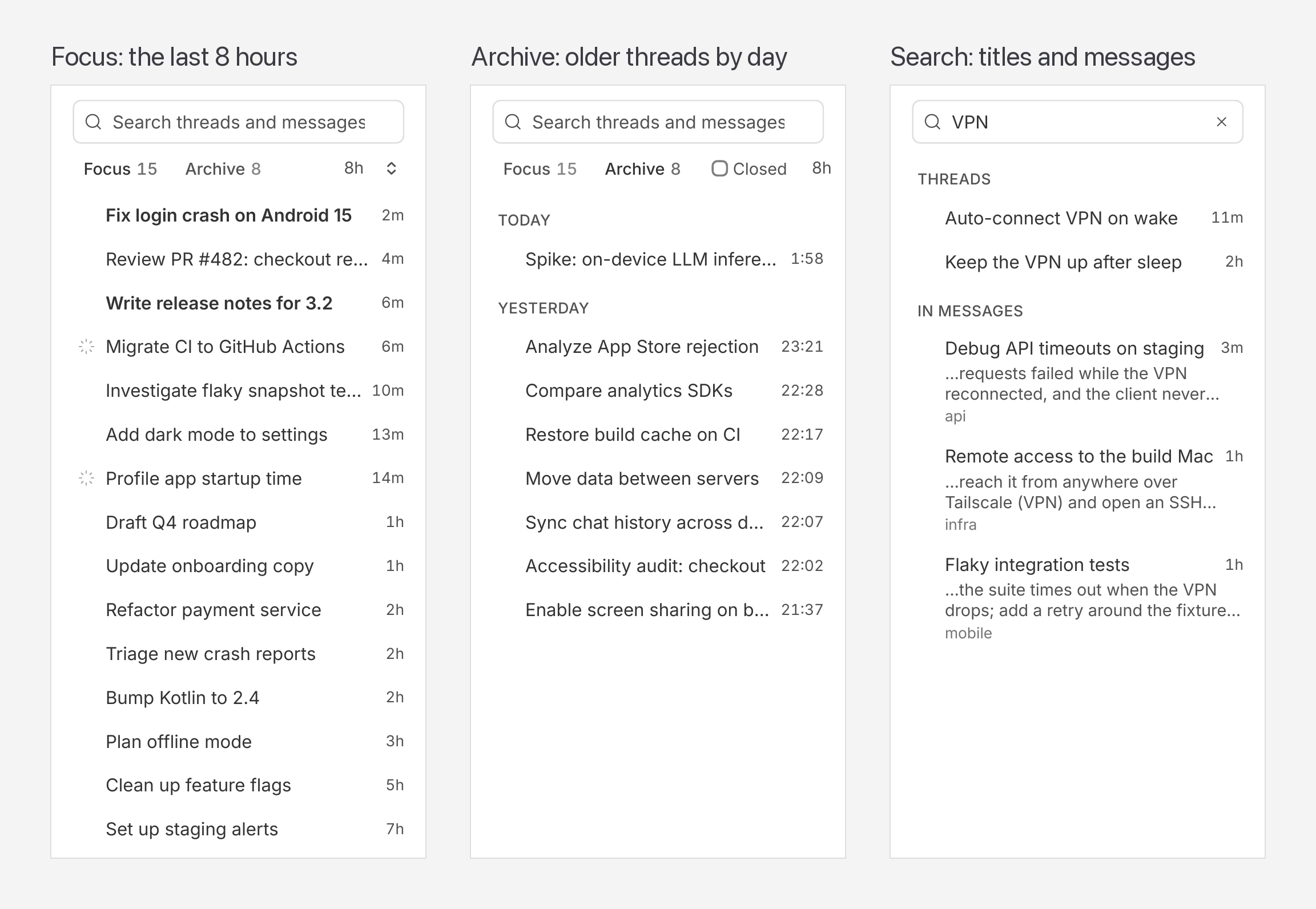 Focus Sidebar screenshot 1