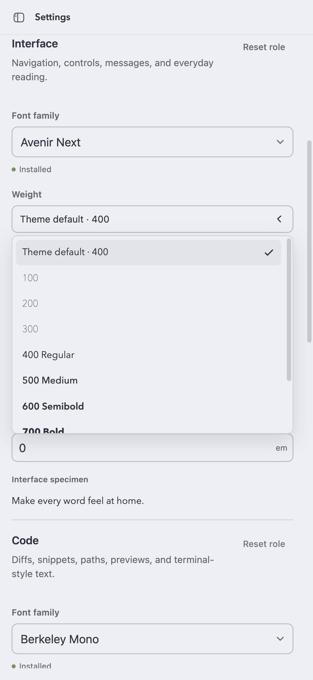 Fonts screenshot 3