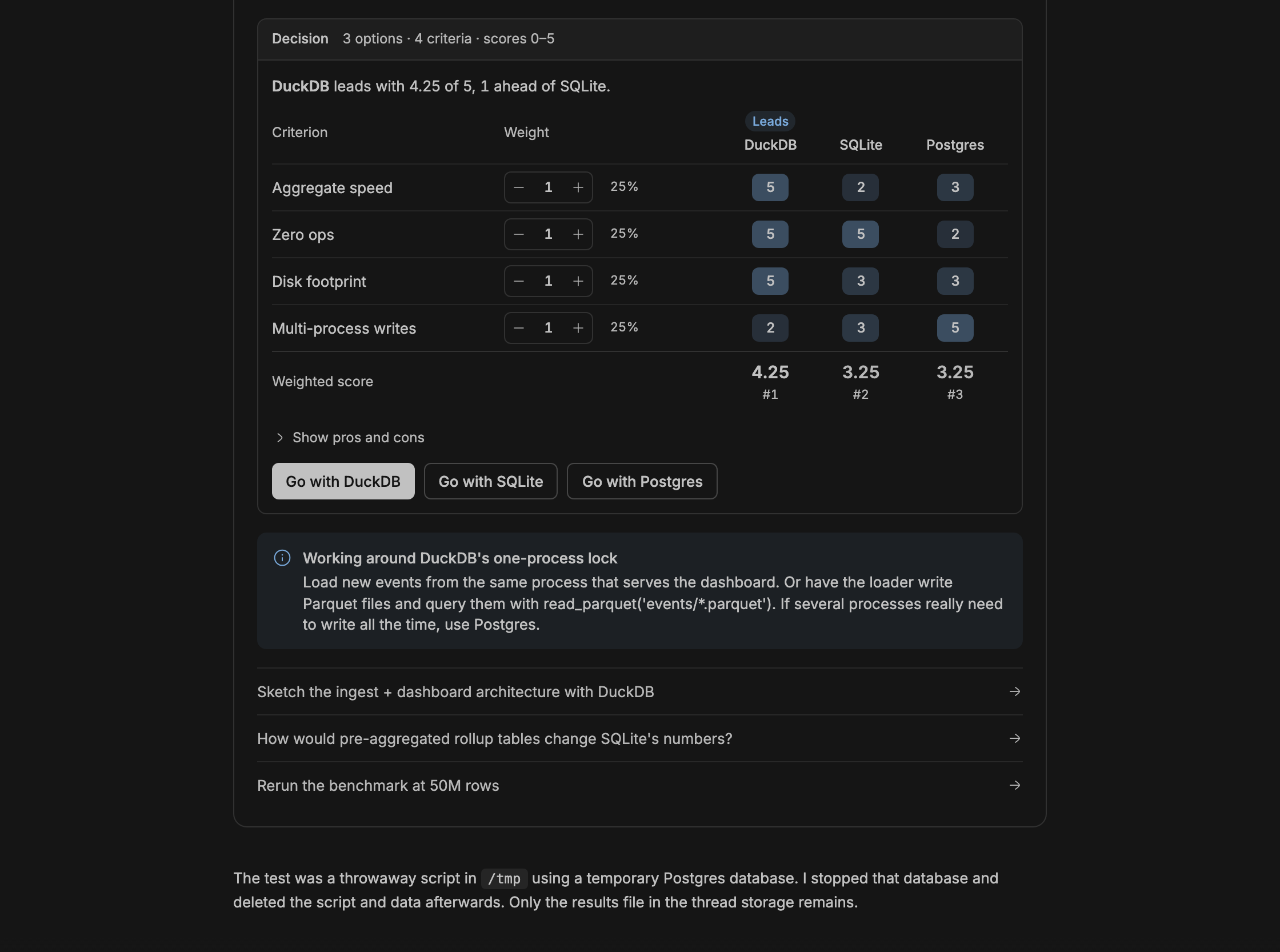 Generative UI screenshot 2