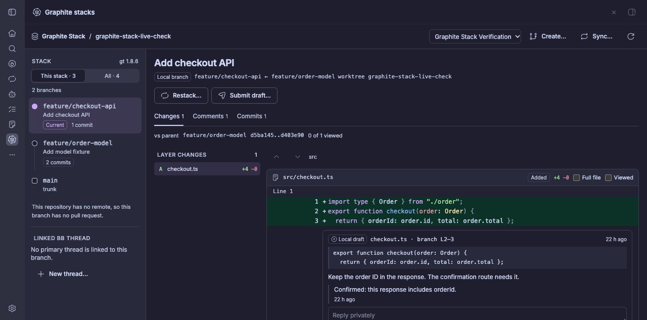 Graphite Stack screenshot 1
