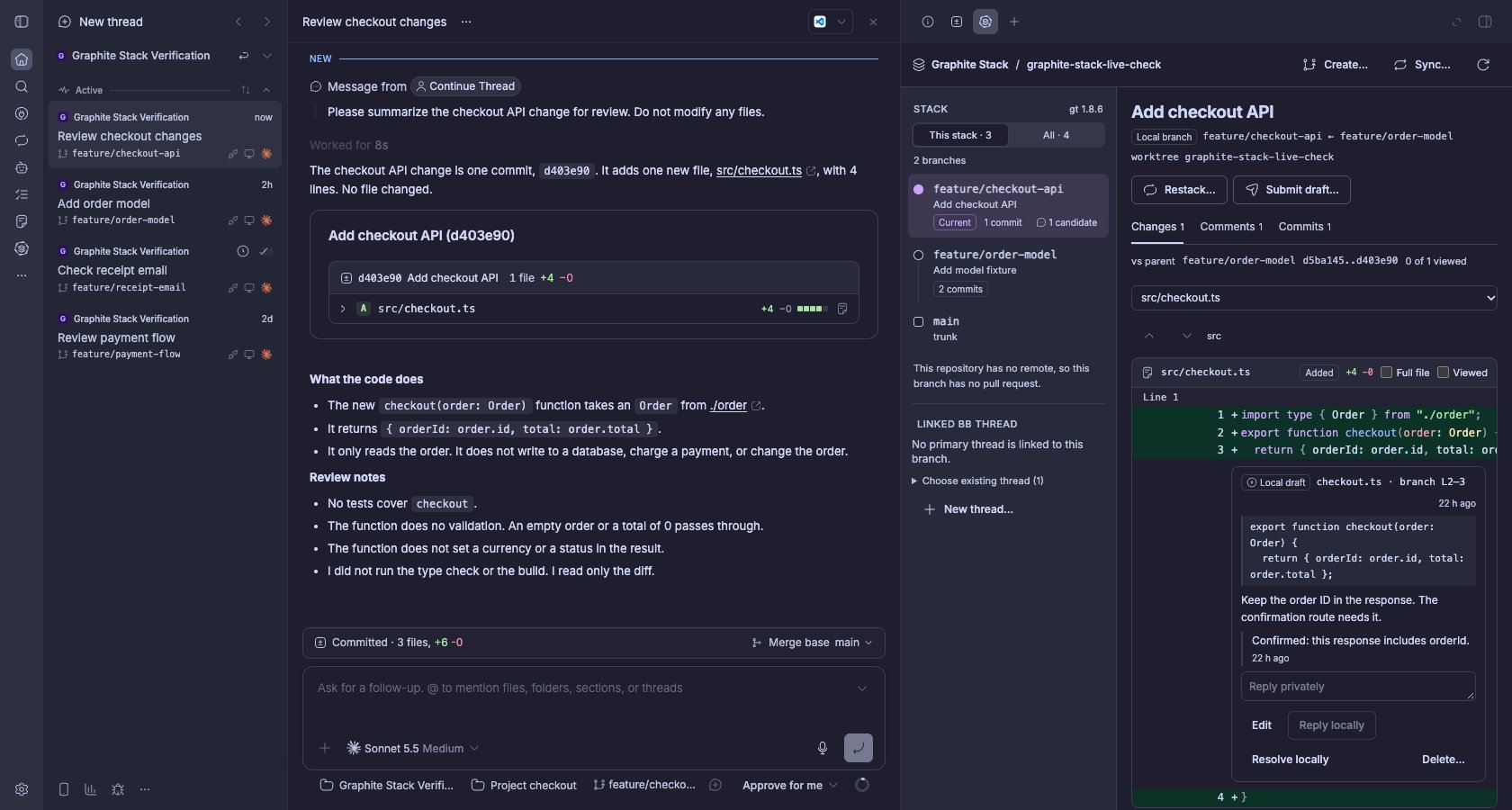 Graphite Stack screenshot 2