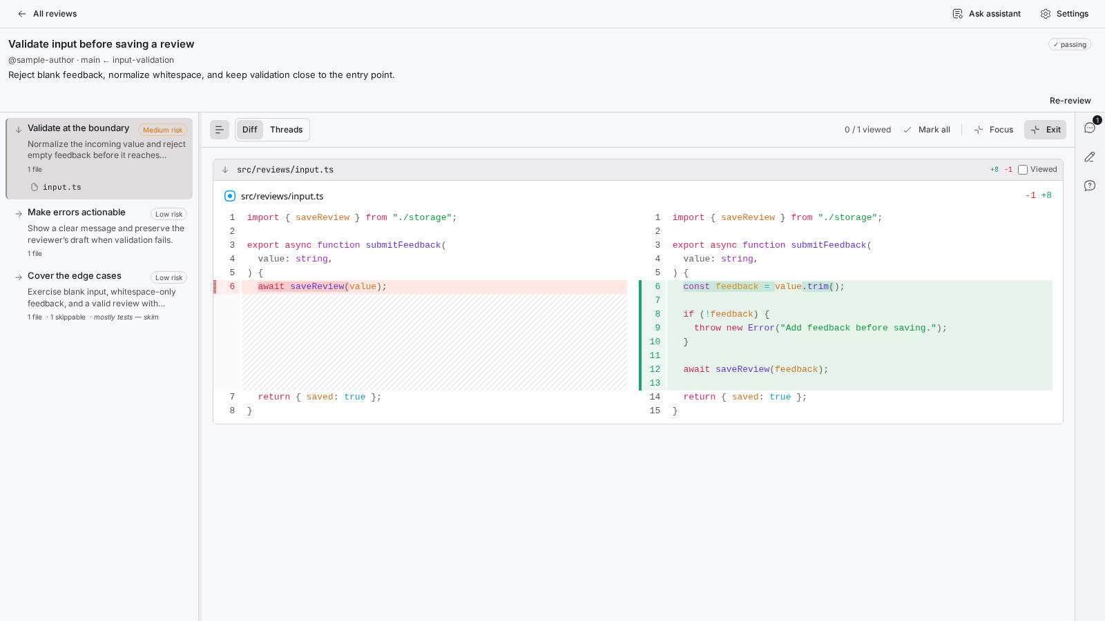 Guided Review screenshot 1