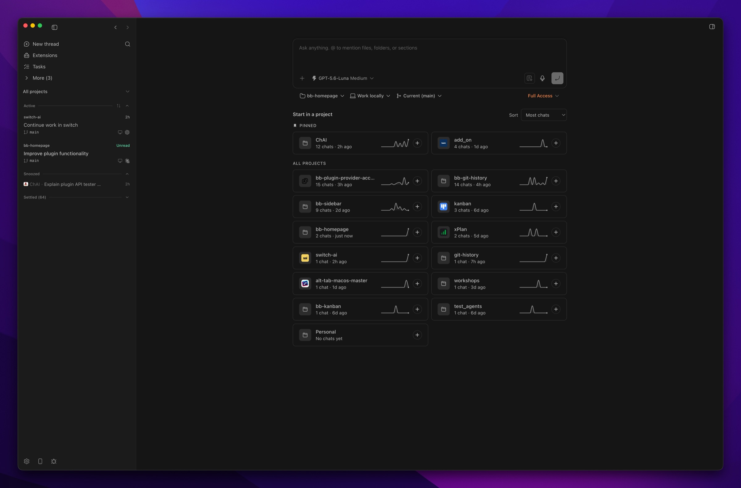 Homepage screenshot 2