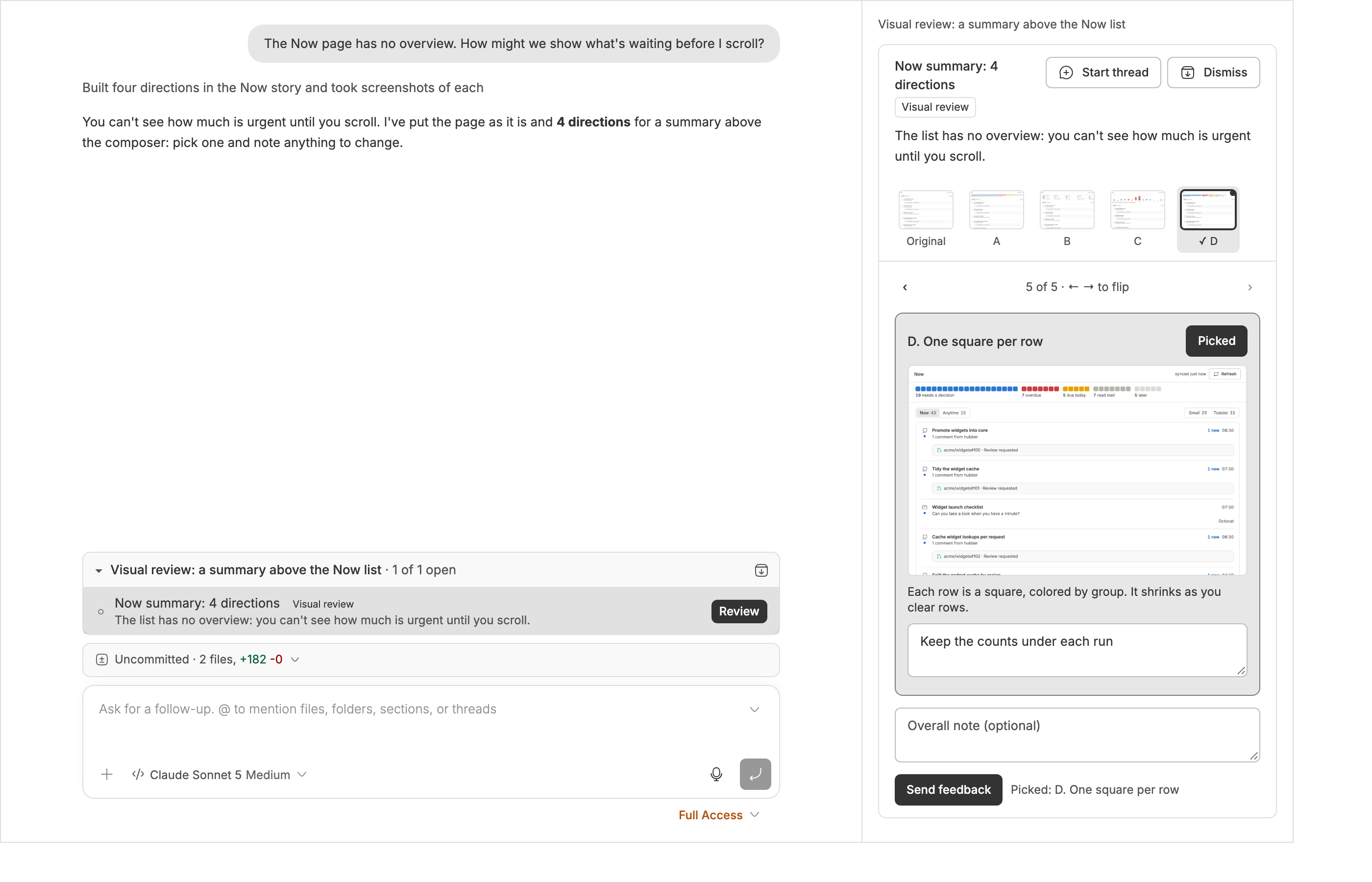 Impromptu UI screenshot 3
