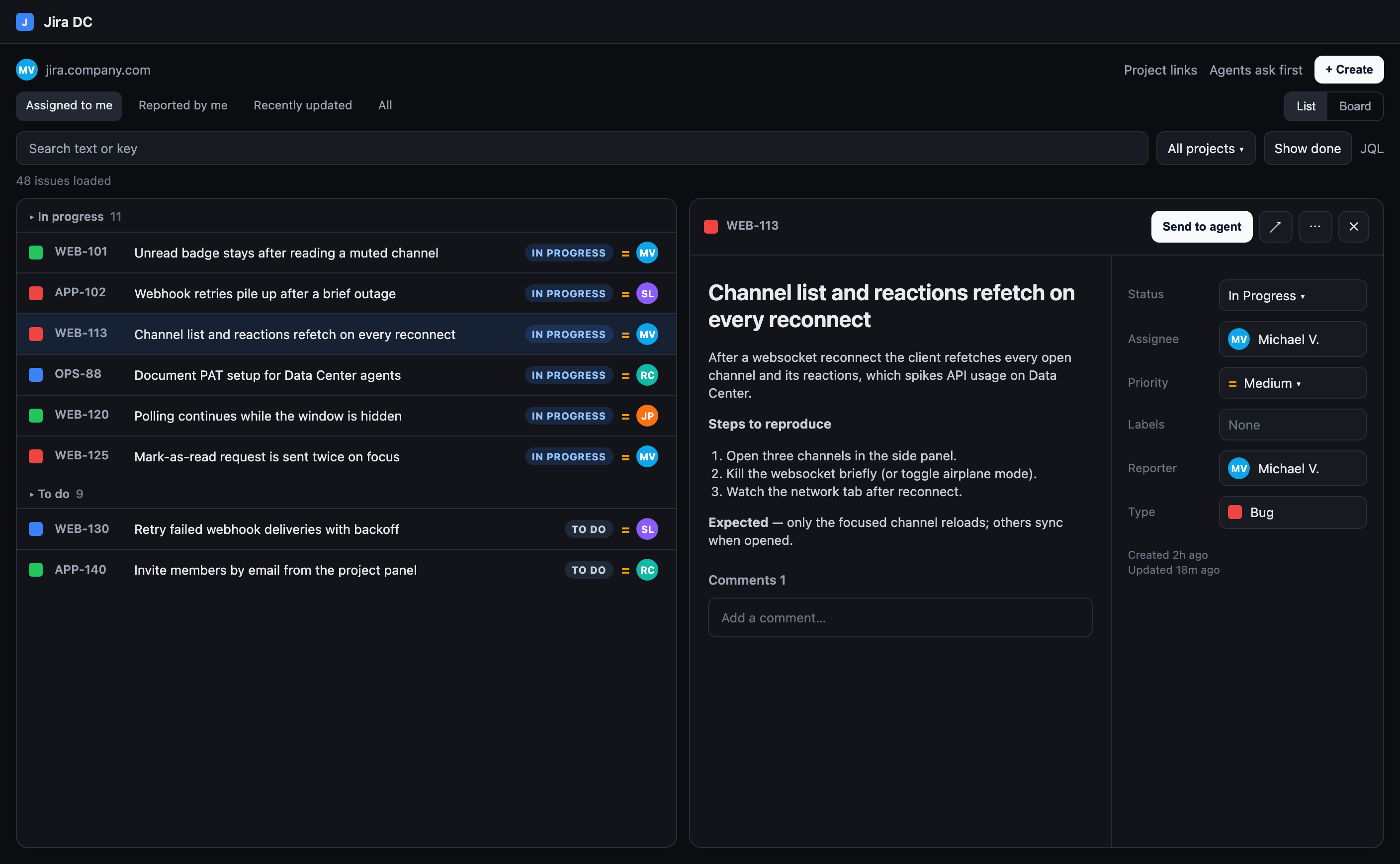 Jira Data Center screenshot 1