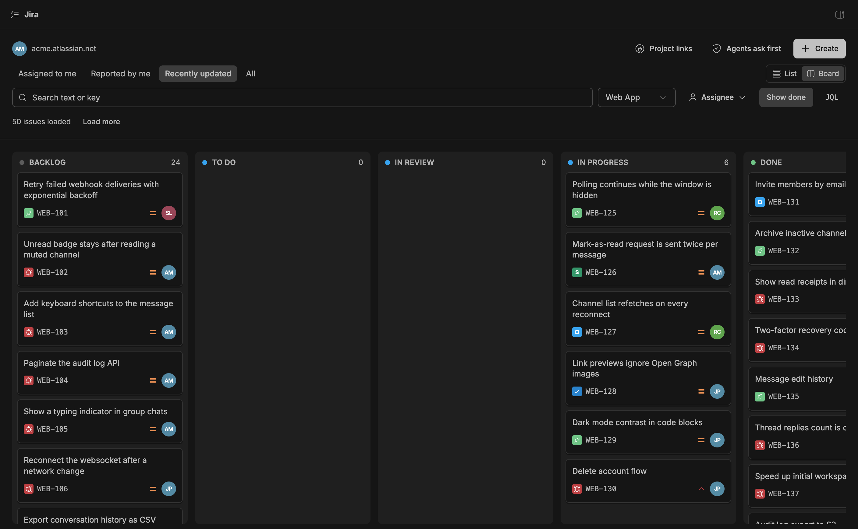 Jira screenshot 2
