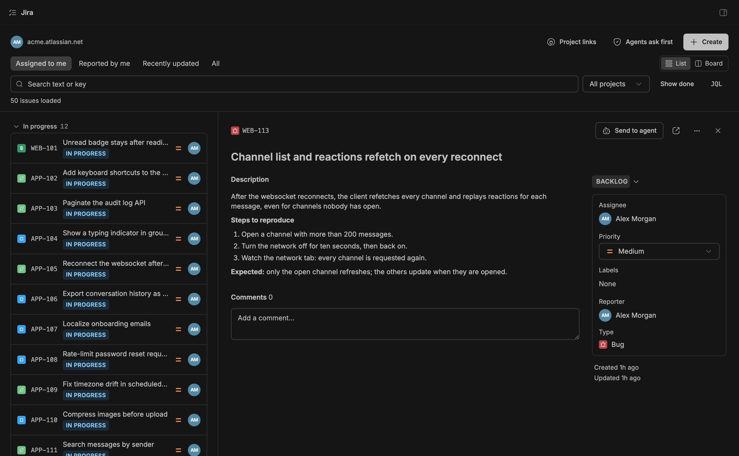 Jira screenshot 1