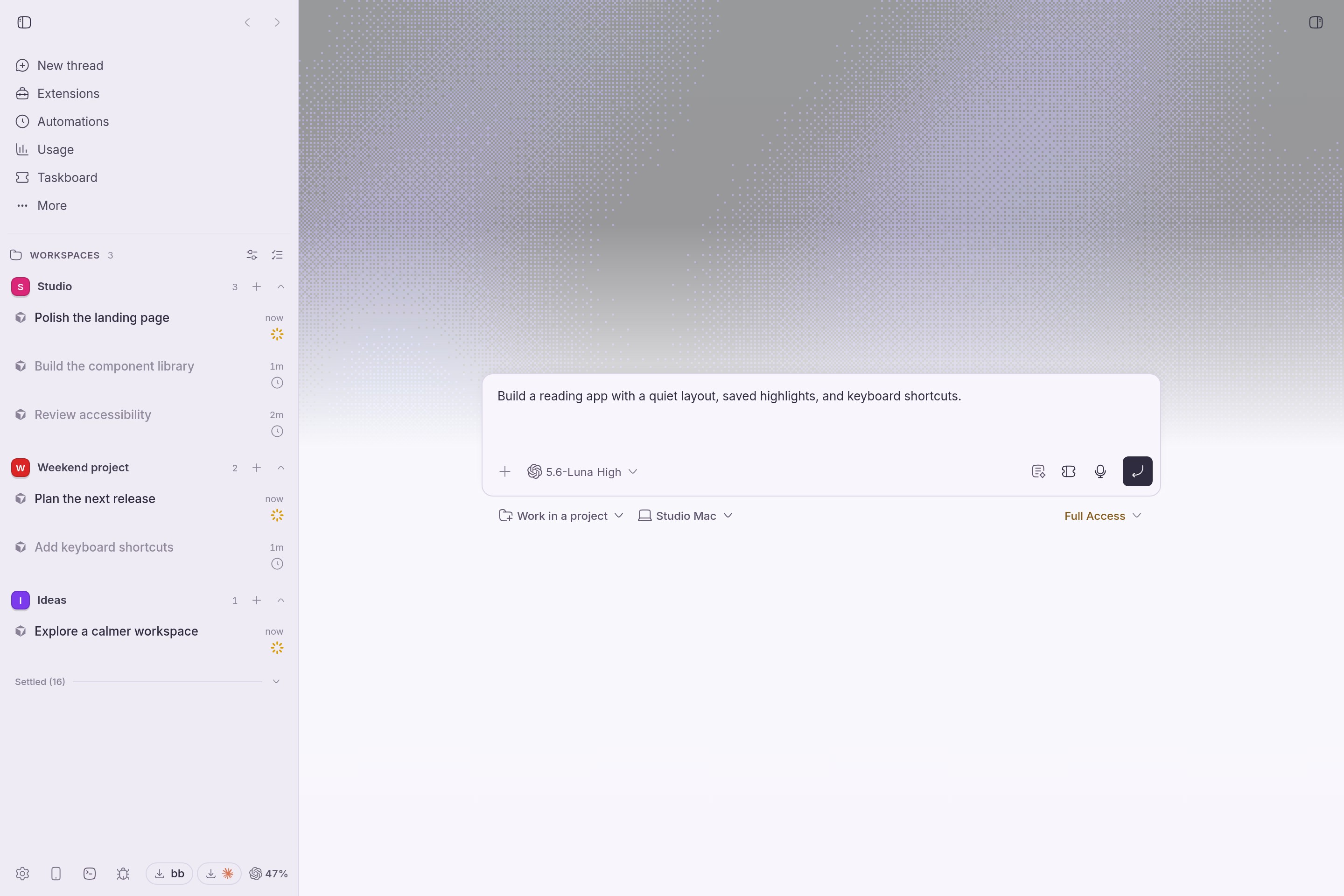 Lavender screenshot 2
