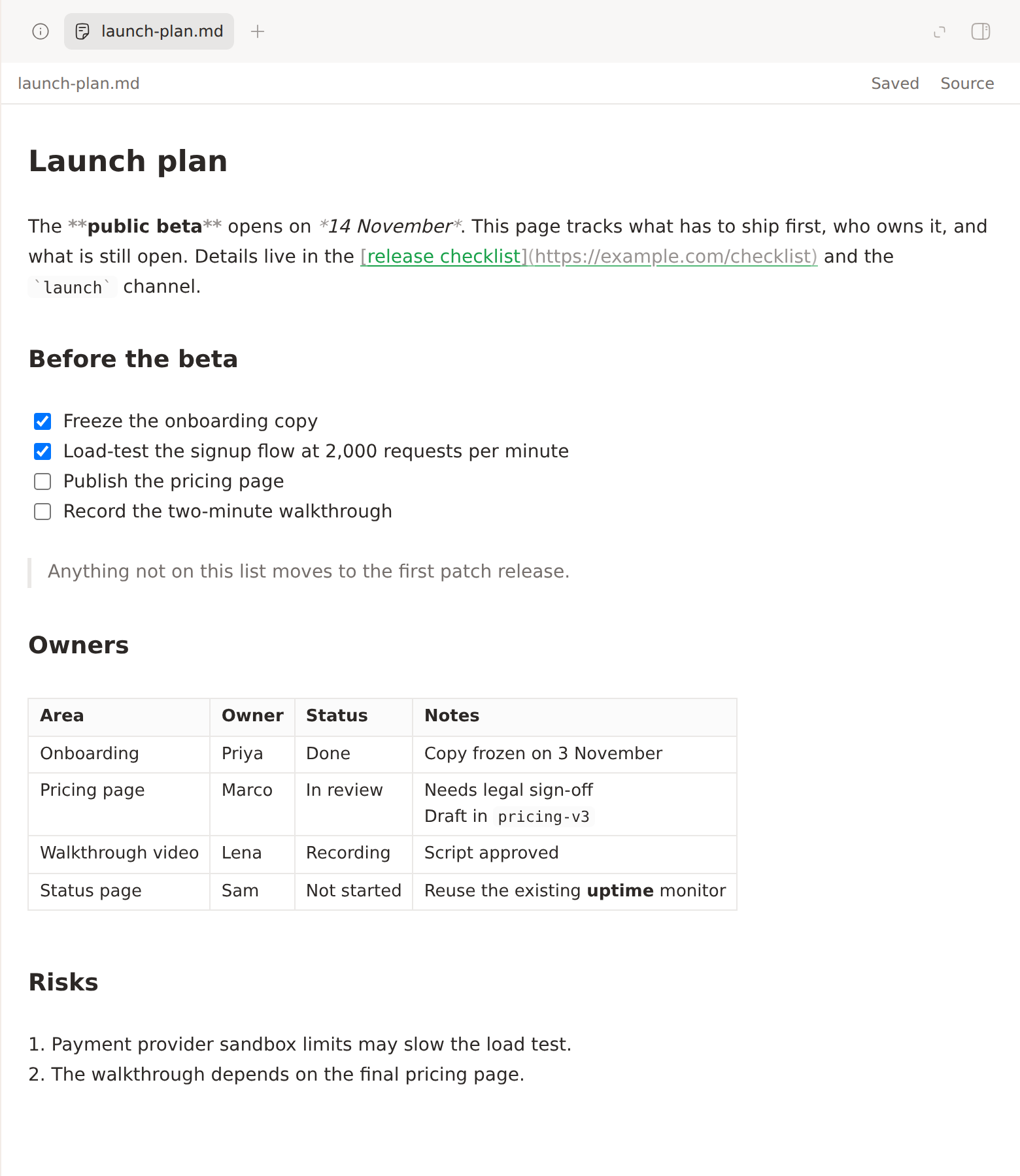 Live Markdown screenshot 1