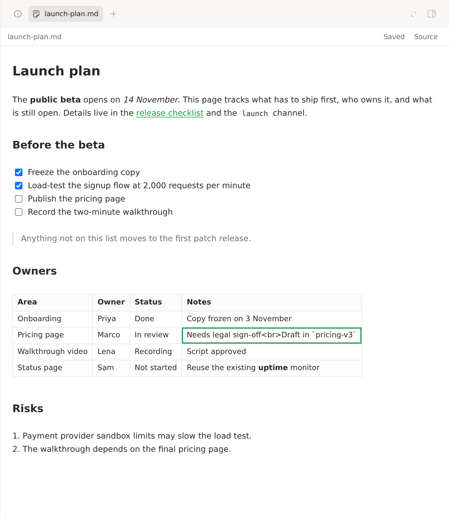 Live Markdown screenshot 2