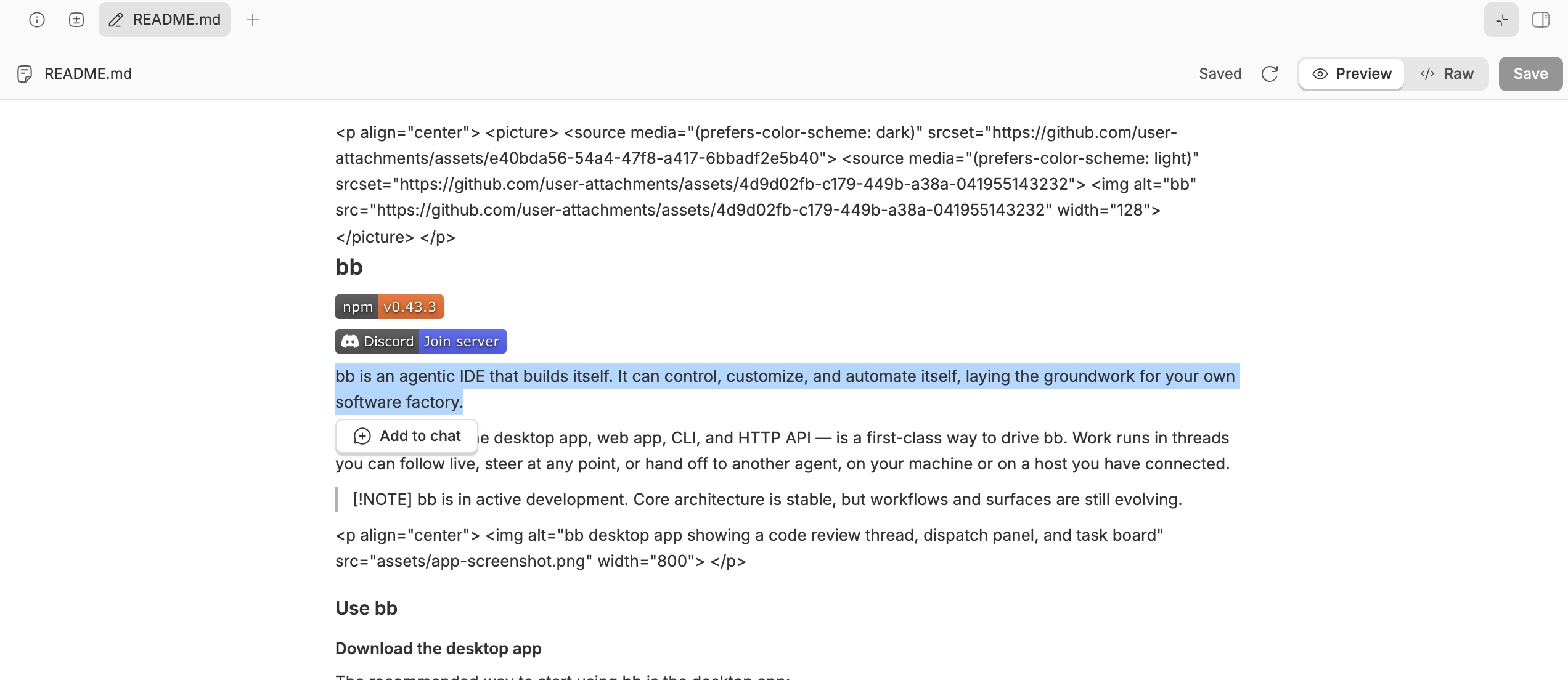 Markdown Editor screenshot 3