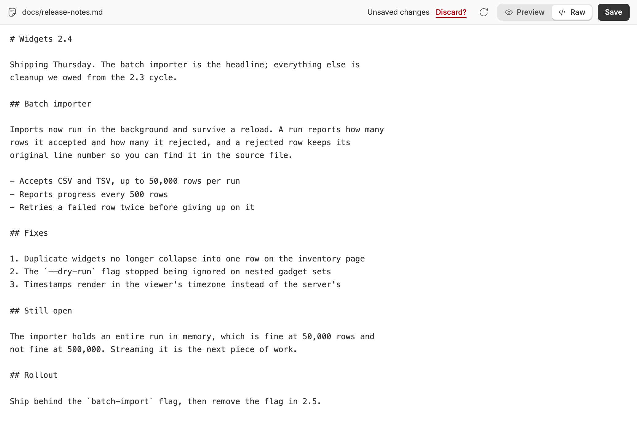Markdown Editor screenshot 1