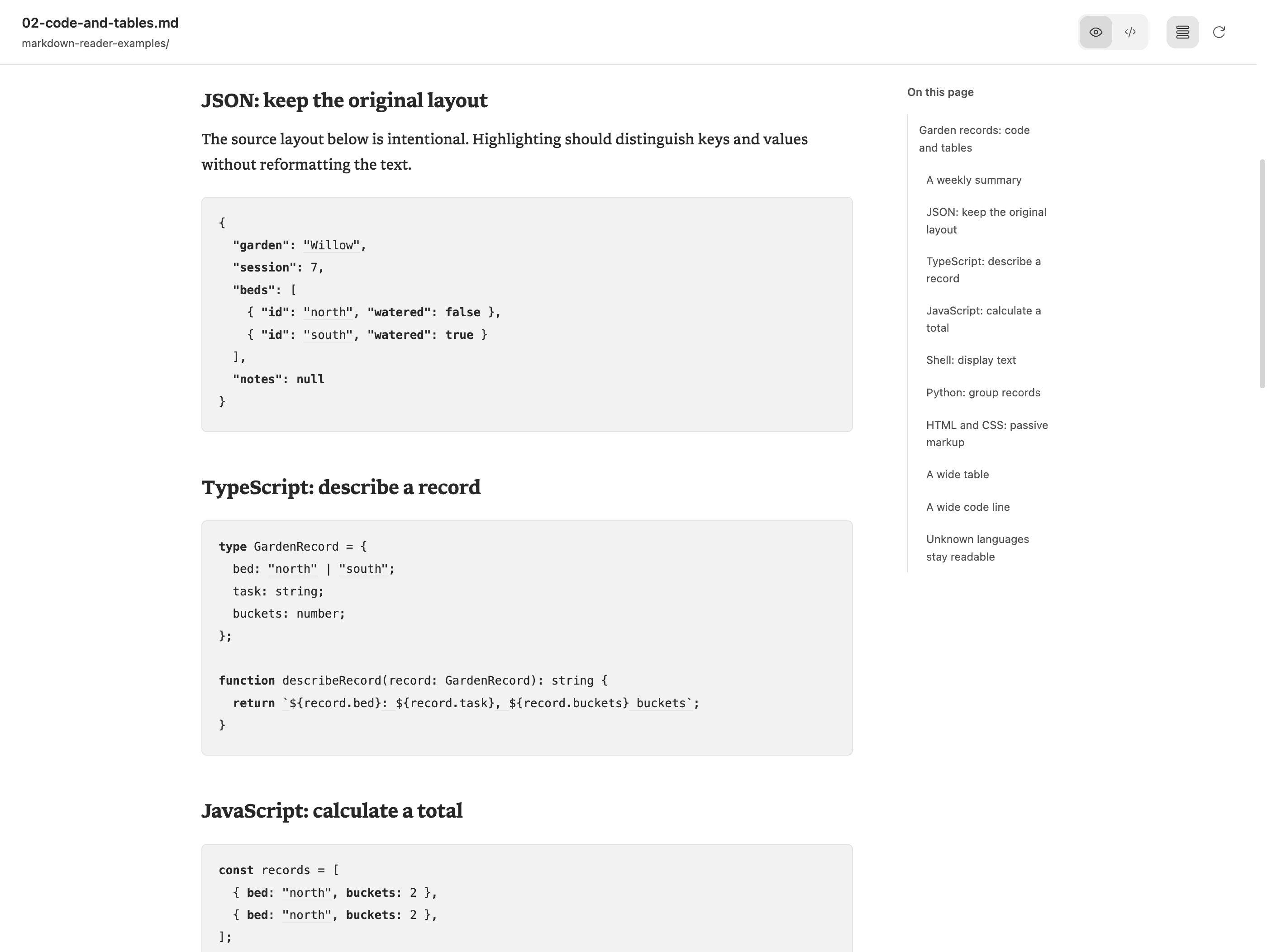 Markdown Reader screenshot 2
