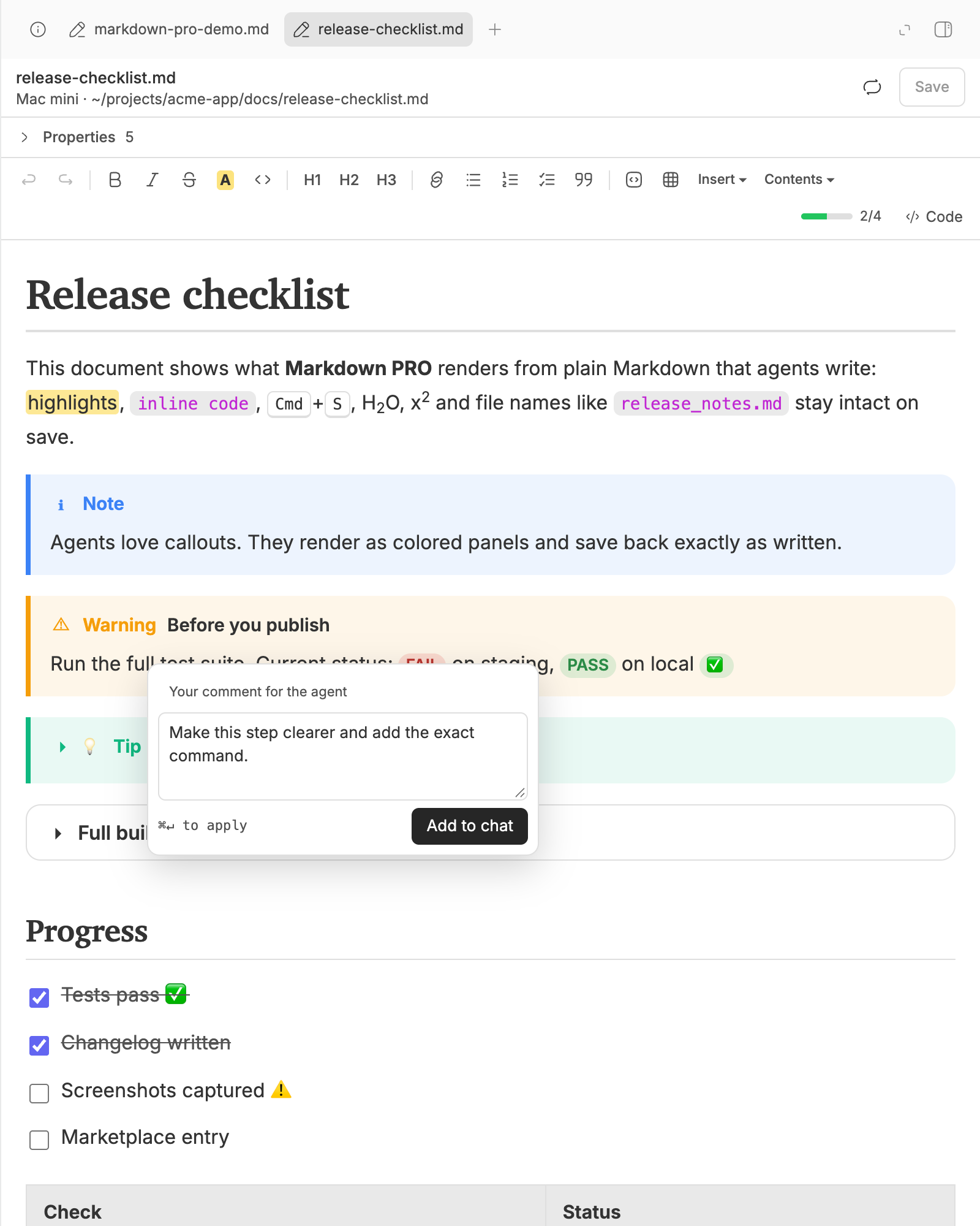 Markdown PRO screenshot 2