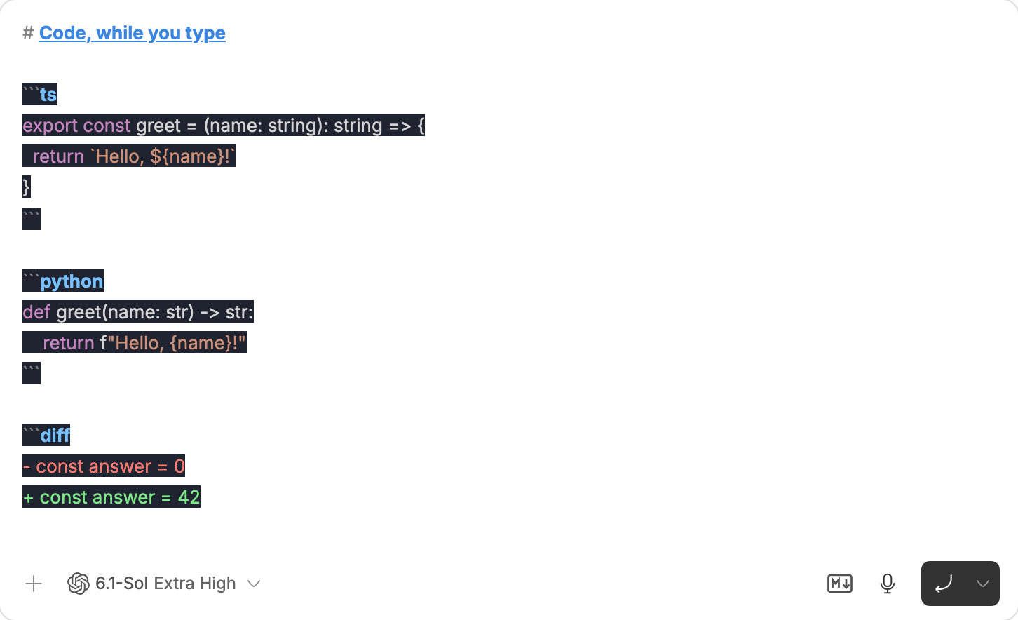MD Prompt screenshot 2