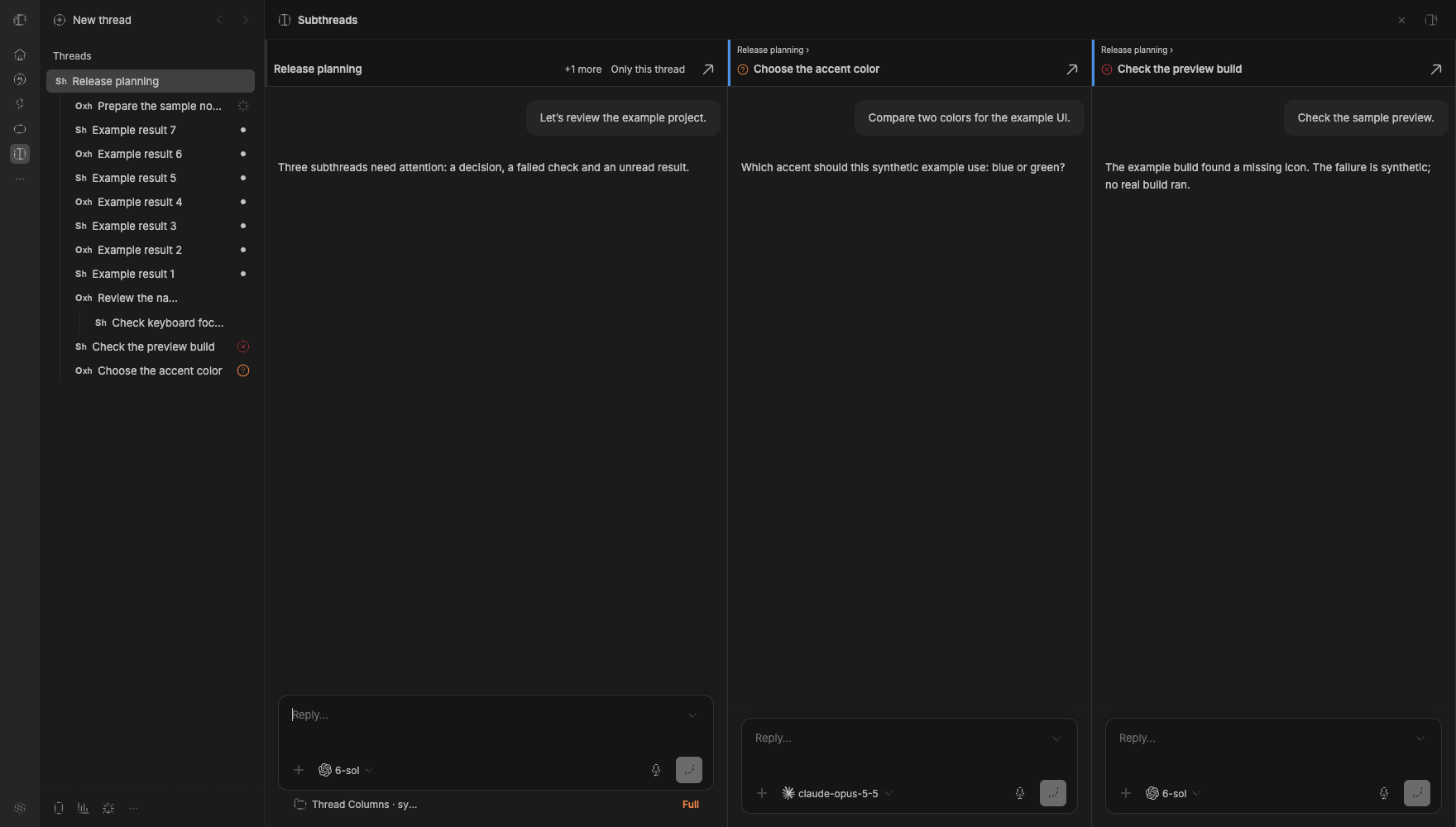 Thread Columns screenshot 1