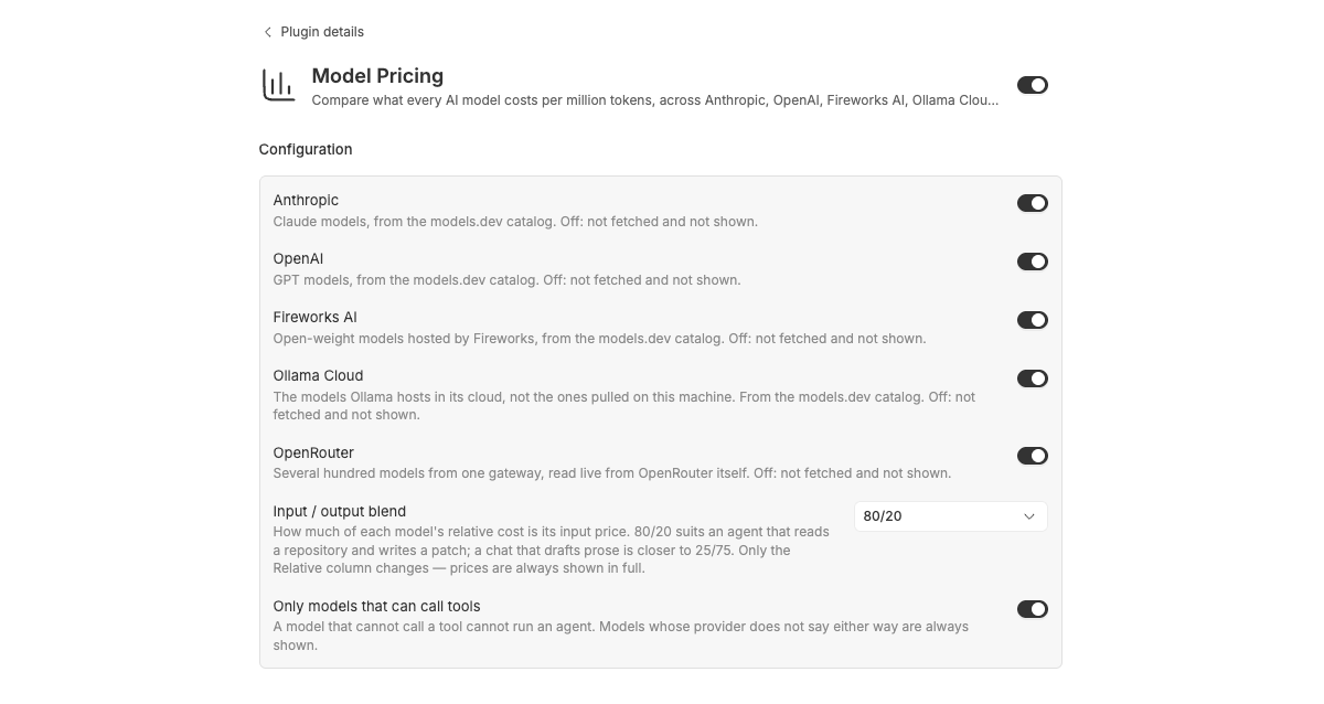 Model Pricing screenshot 3