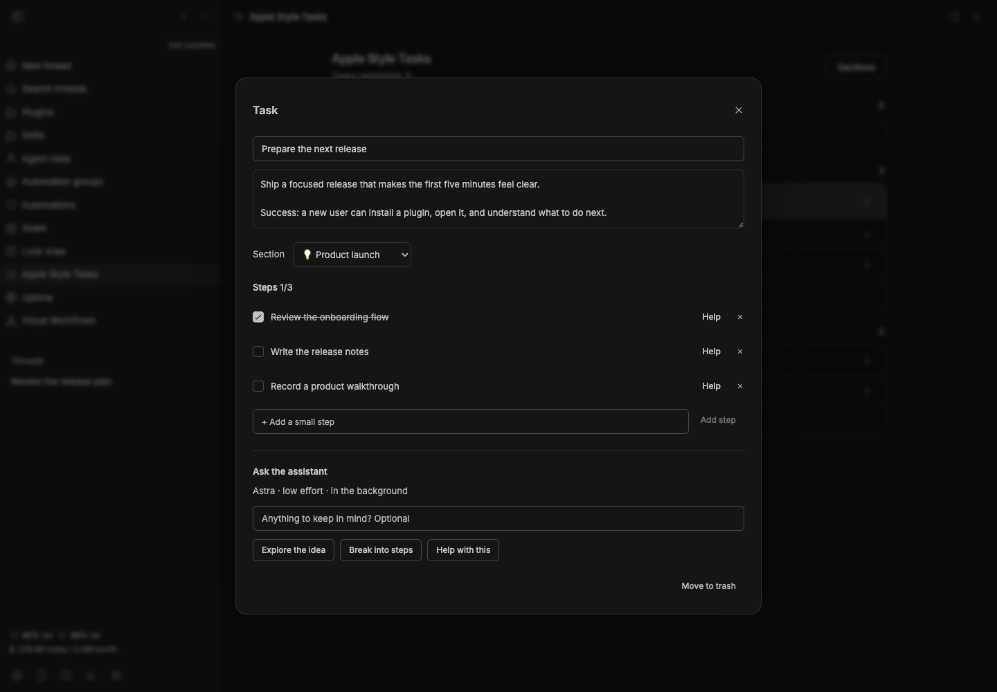 Apple Style Tasks screenshot 2