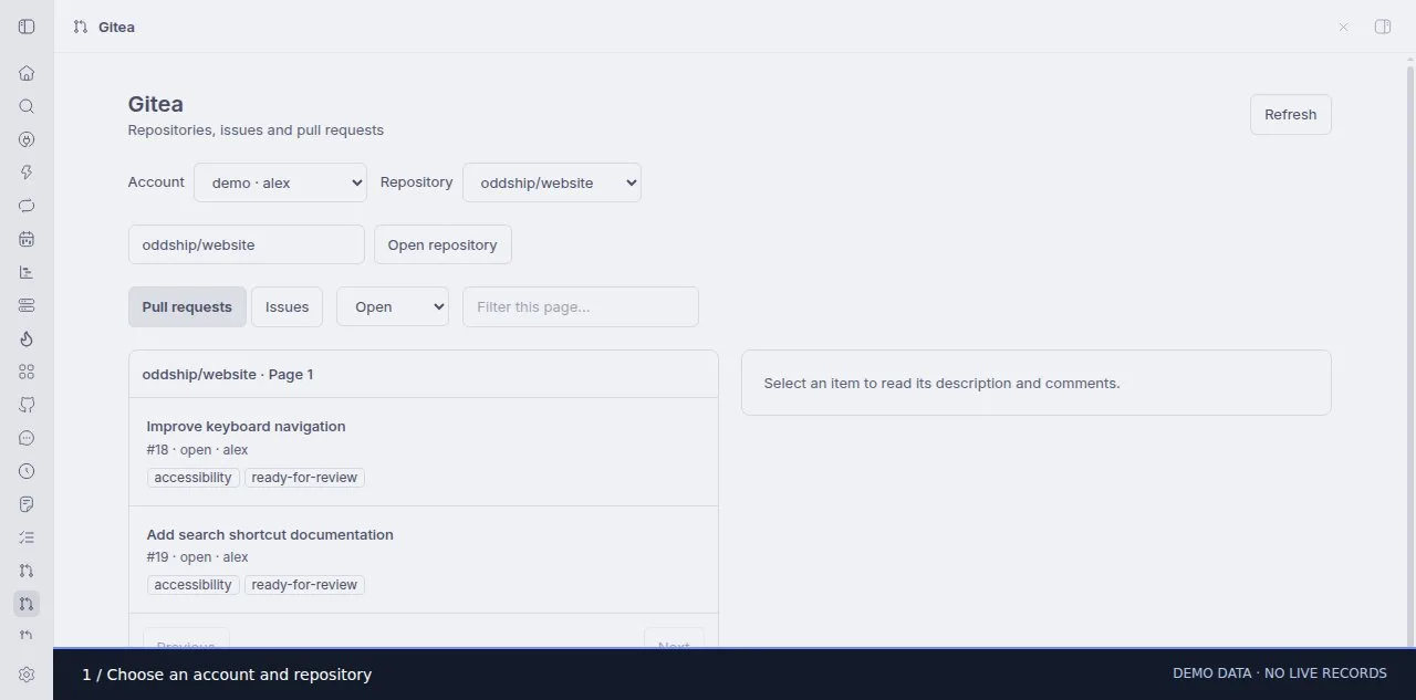 Gitea CLI screenshot 1
