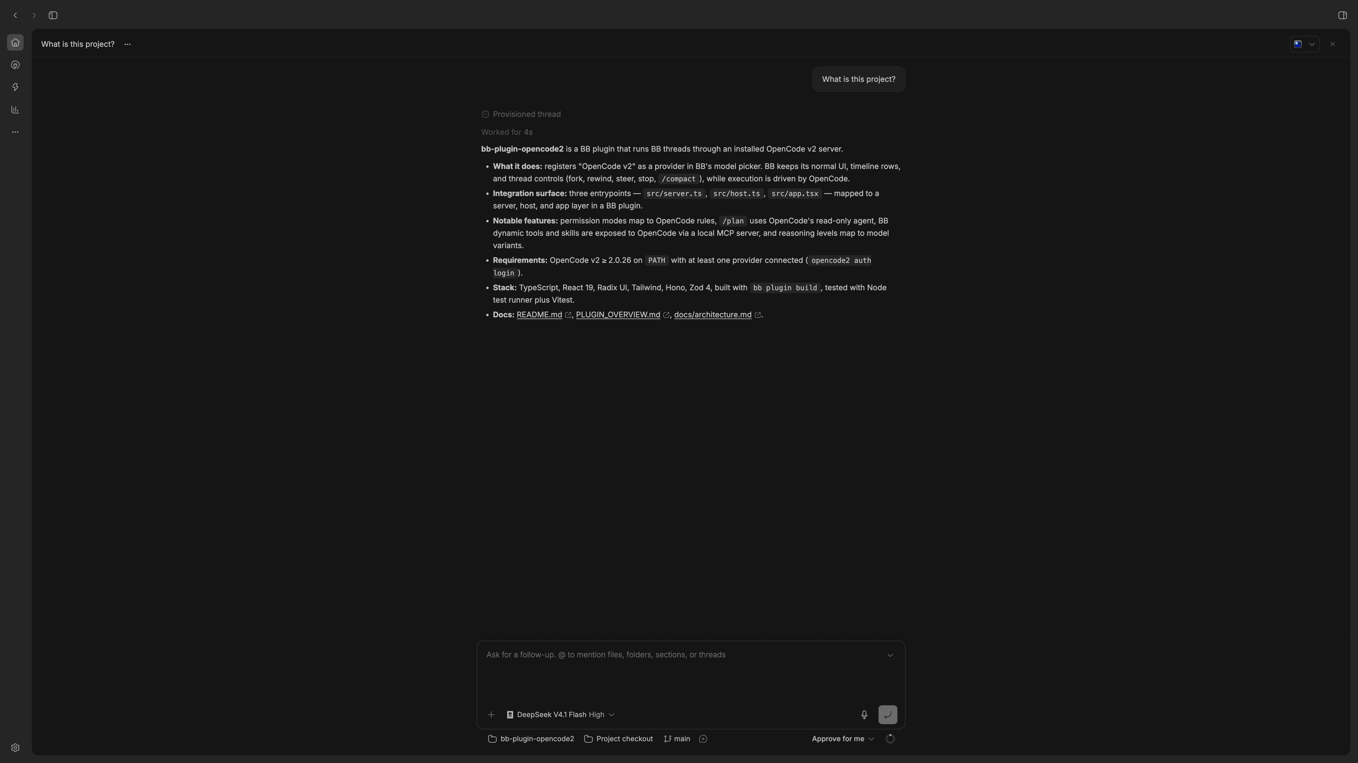 OpenCode v2 screenshot 1