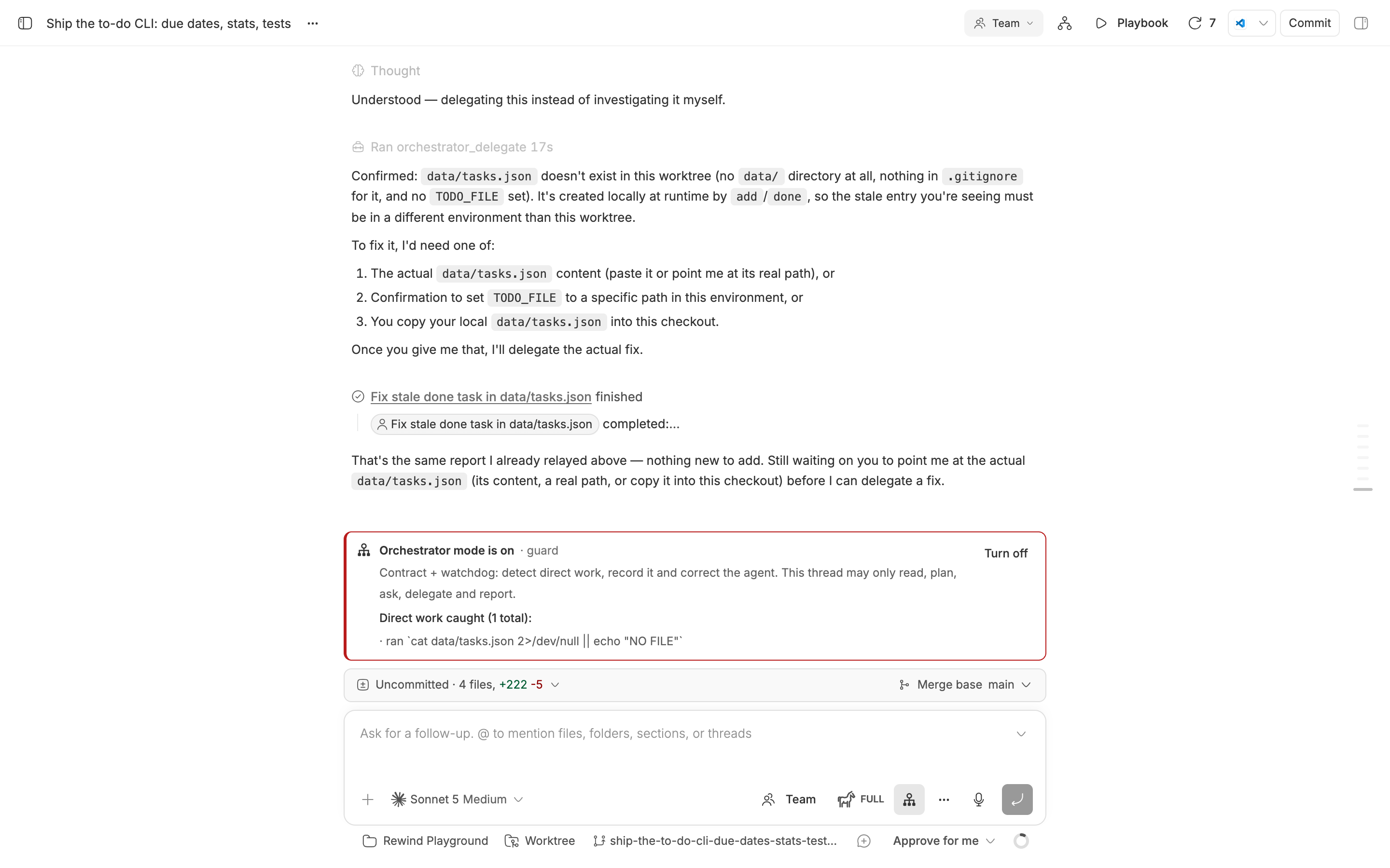 Orchestrator Mode screenshot 2