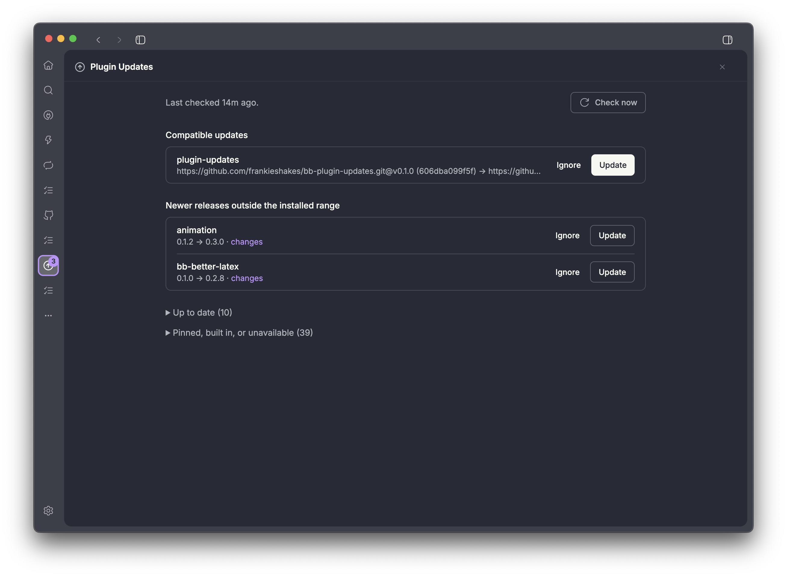 Plugin Updates screenshot 1