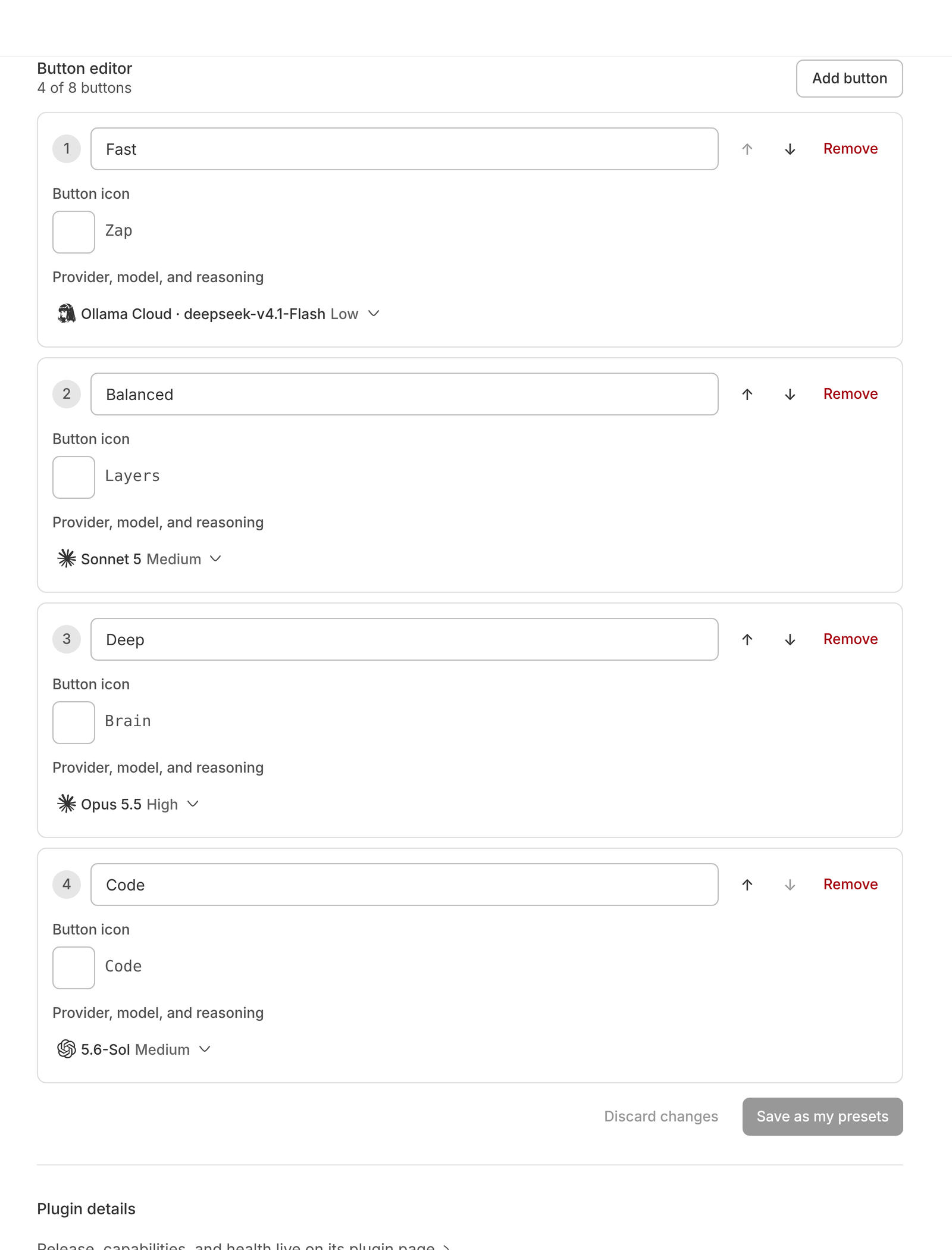Preset Buttons screenshot 4