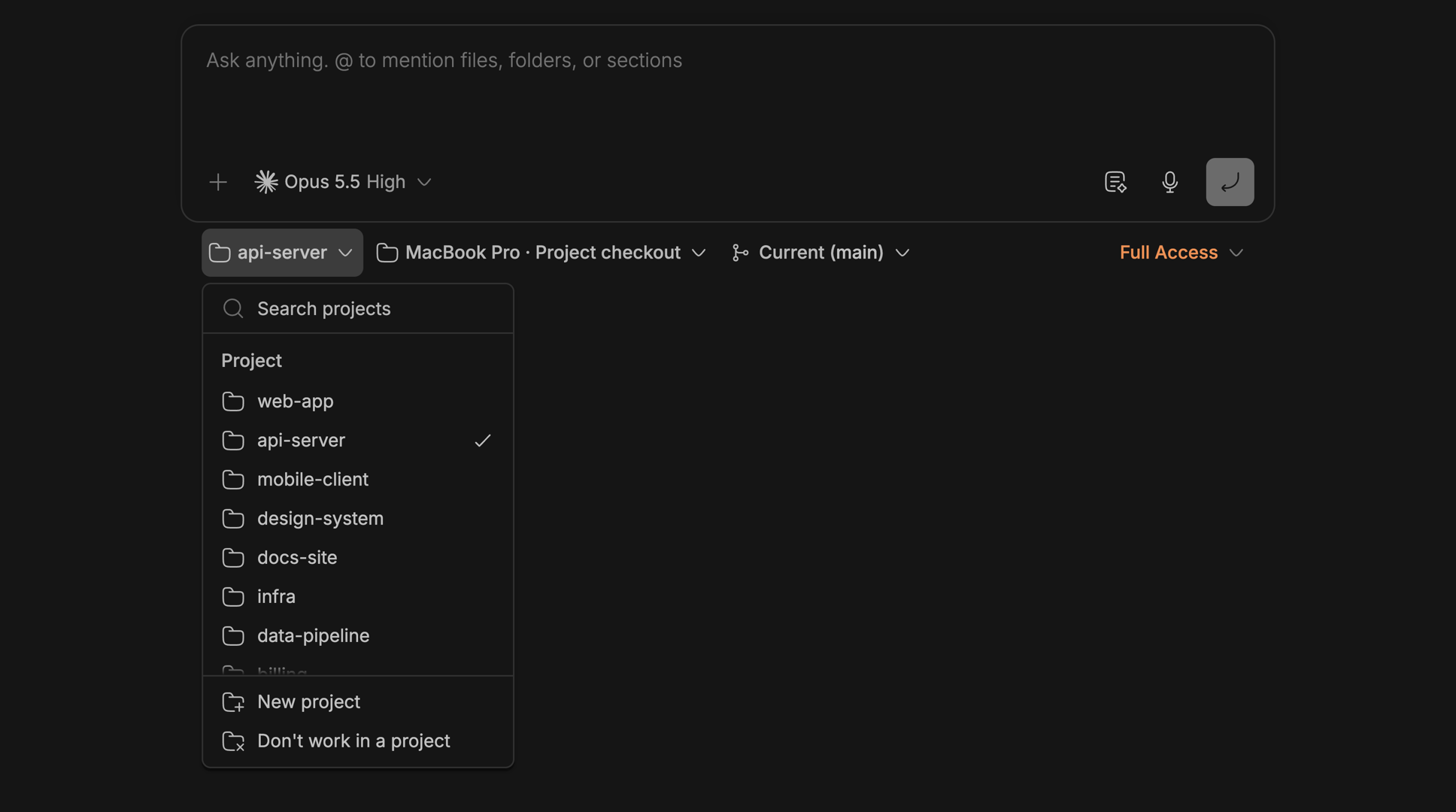 Project Usage Sort screenshot 1